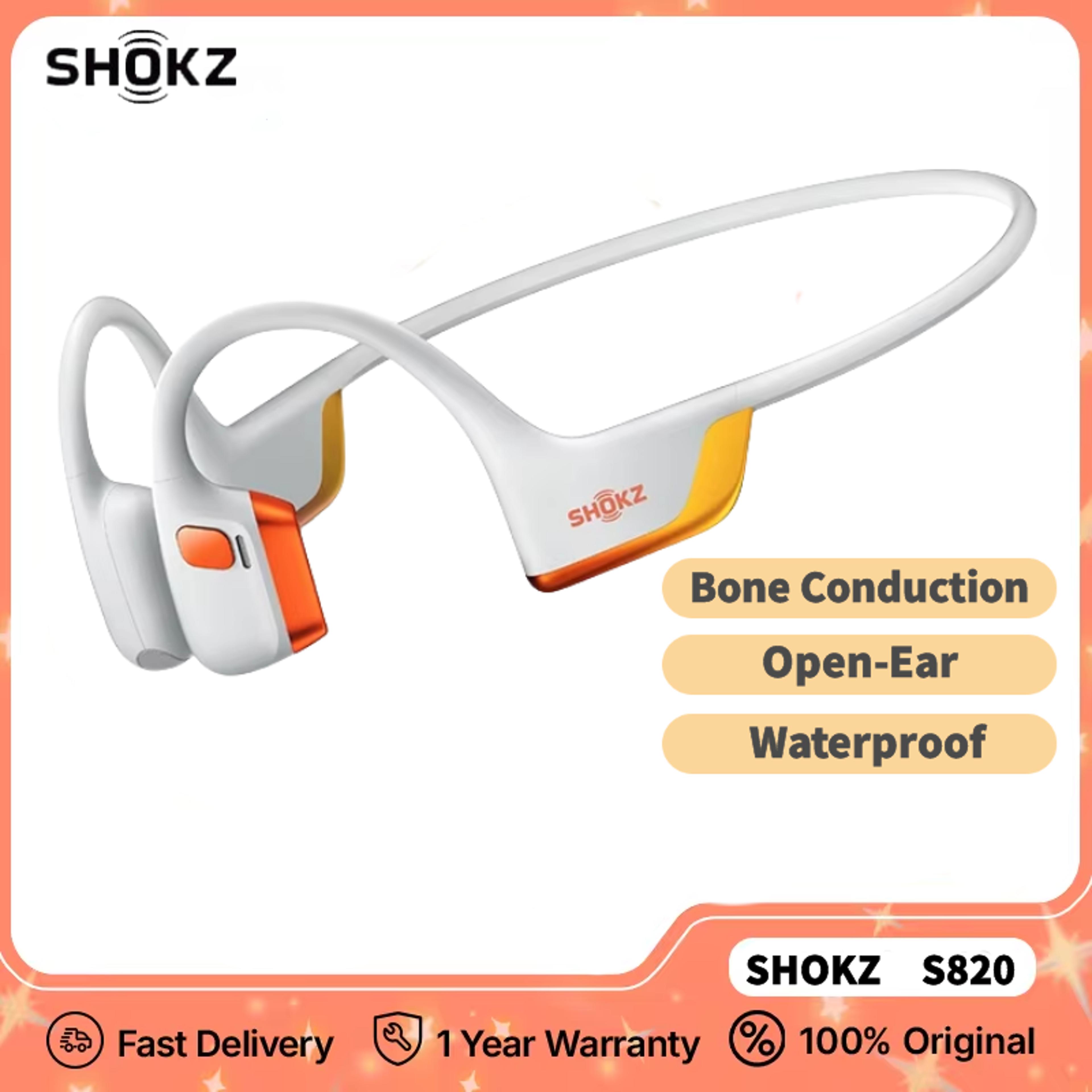 shokz openrun pro bone conduction headphones with bluetooth open ear sports design waterproof