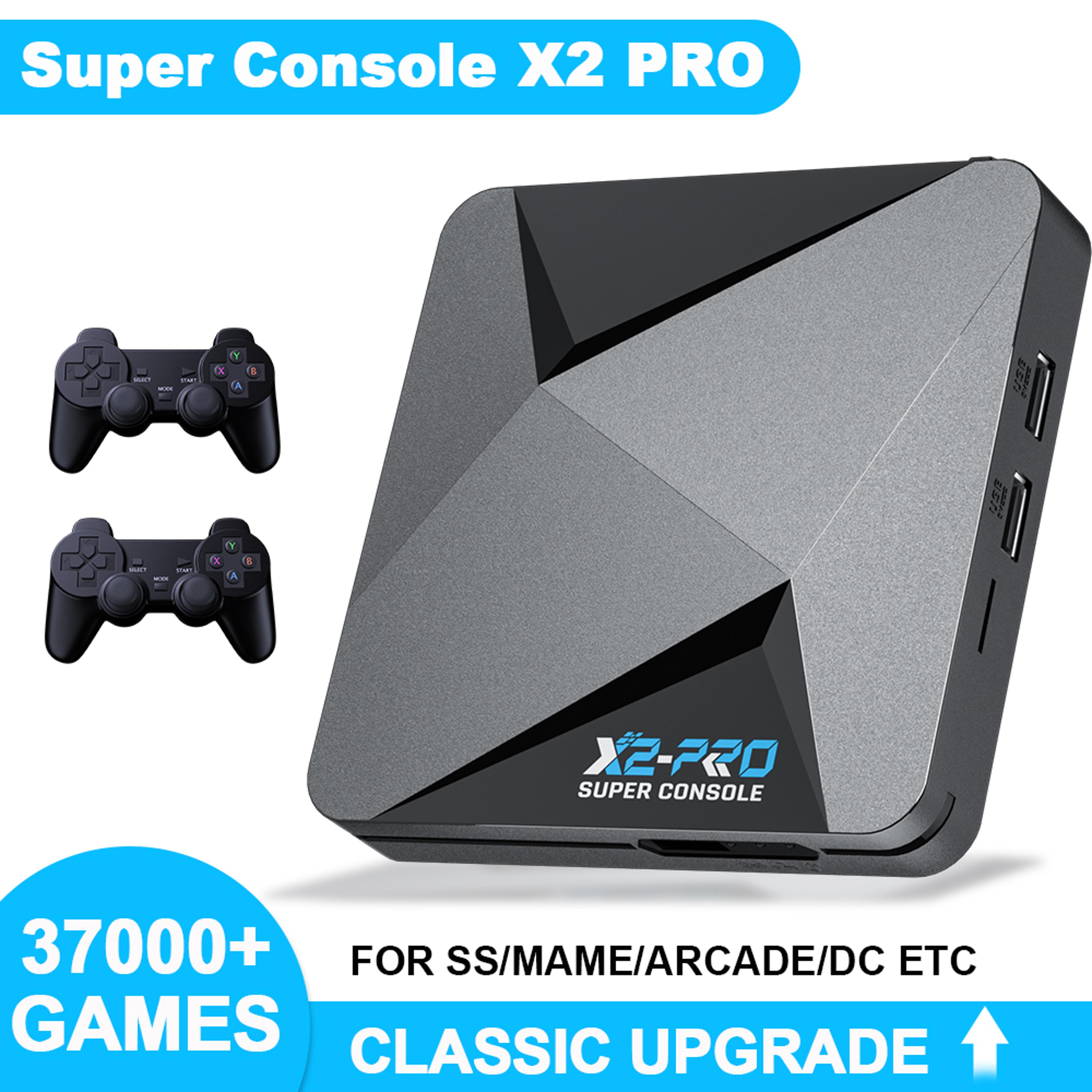 kinhank super console pro retro game console with games & wireless controllers