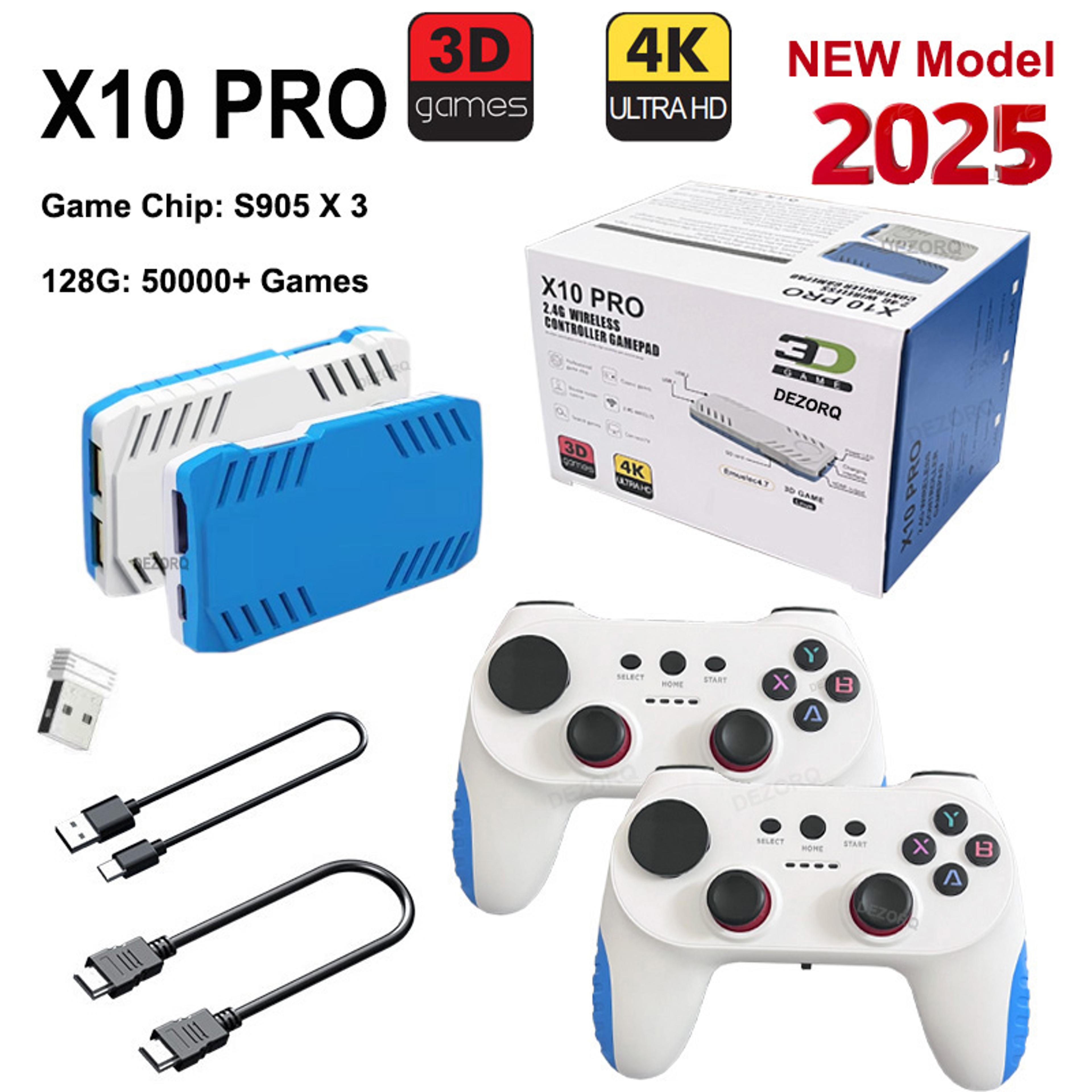 pro retro game console game stick with dual wireless controllers & games