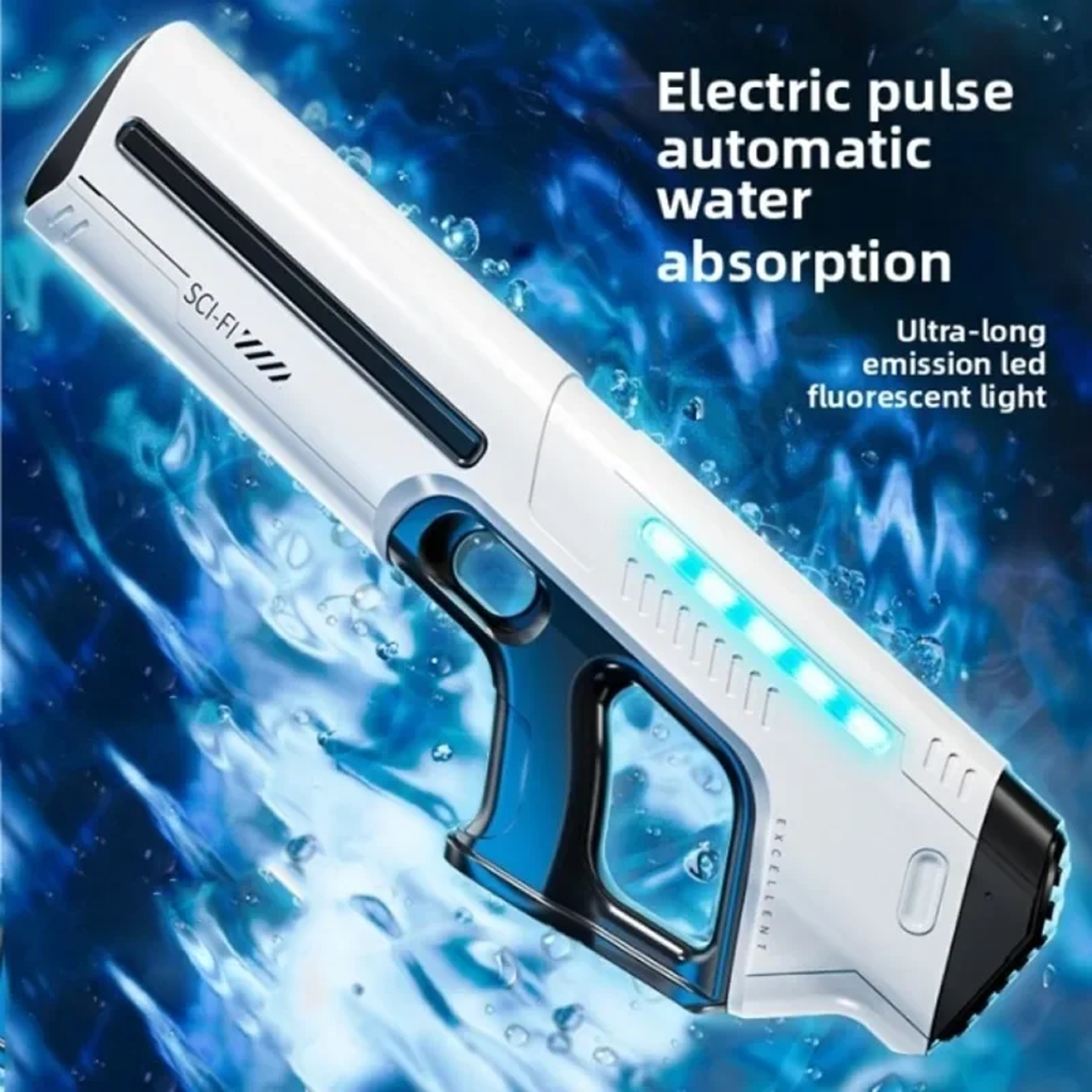 rapid splash electric water gun automatic water blaster for kids and summer fun