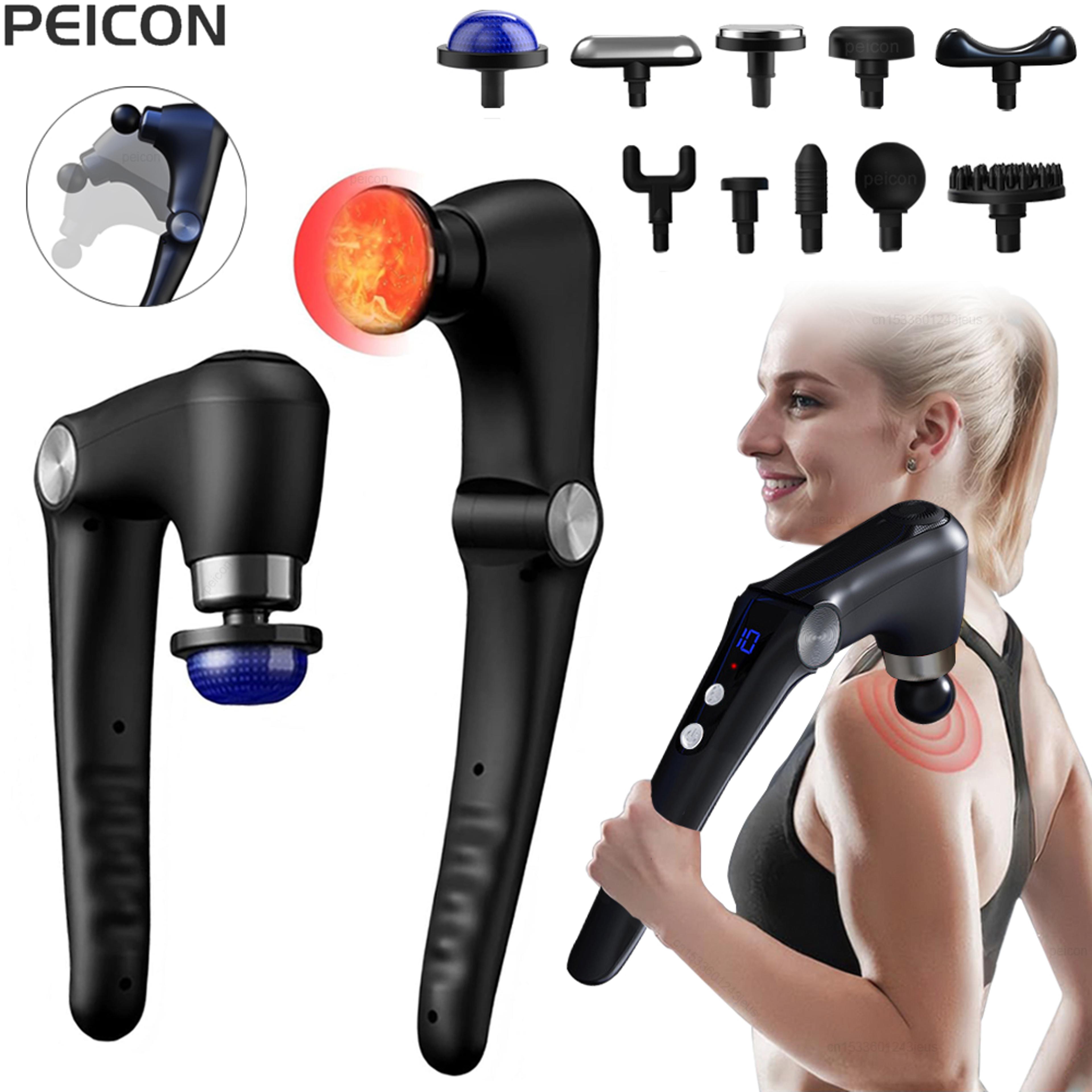 deep tissue massage gun for neck back & shoulders with ergonomic handle