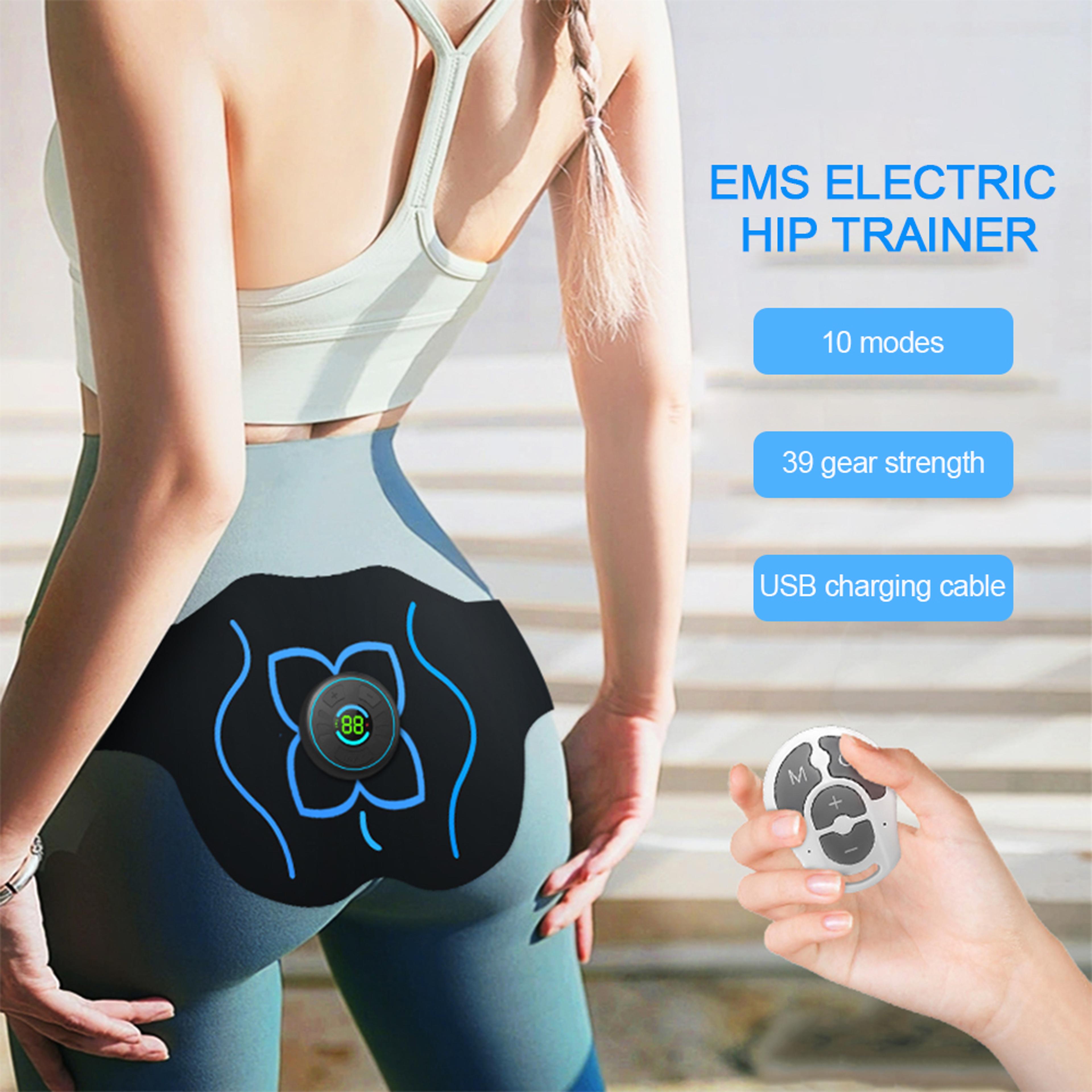 ems hip trainer glute muscle stimulator with intensity levels for butt toning & muscle activation