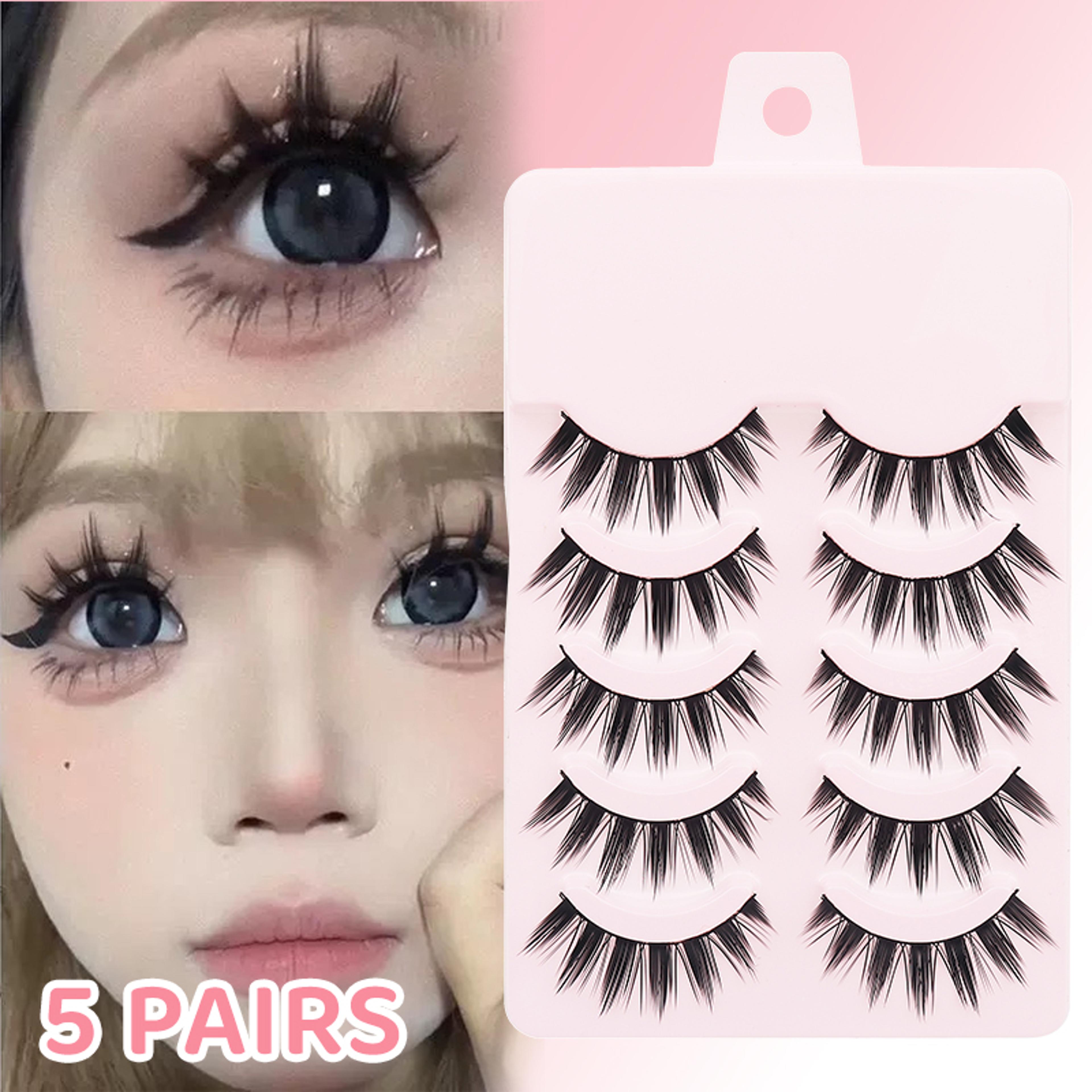 dingsen manga lashes pair anime false eyelashes soft wispy strip lashes