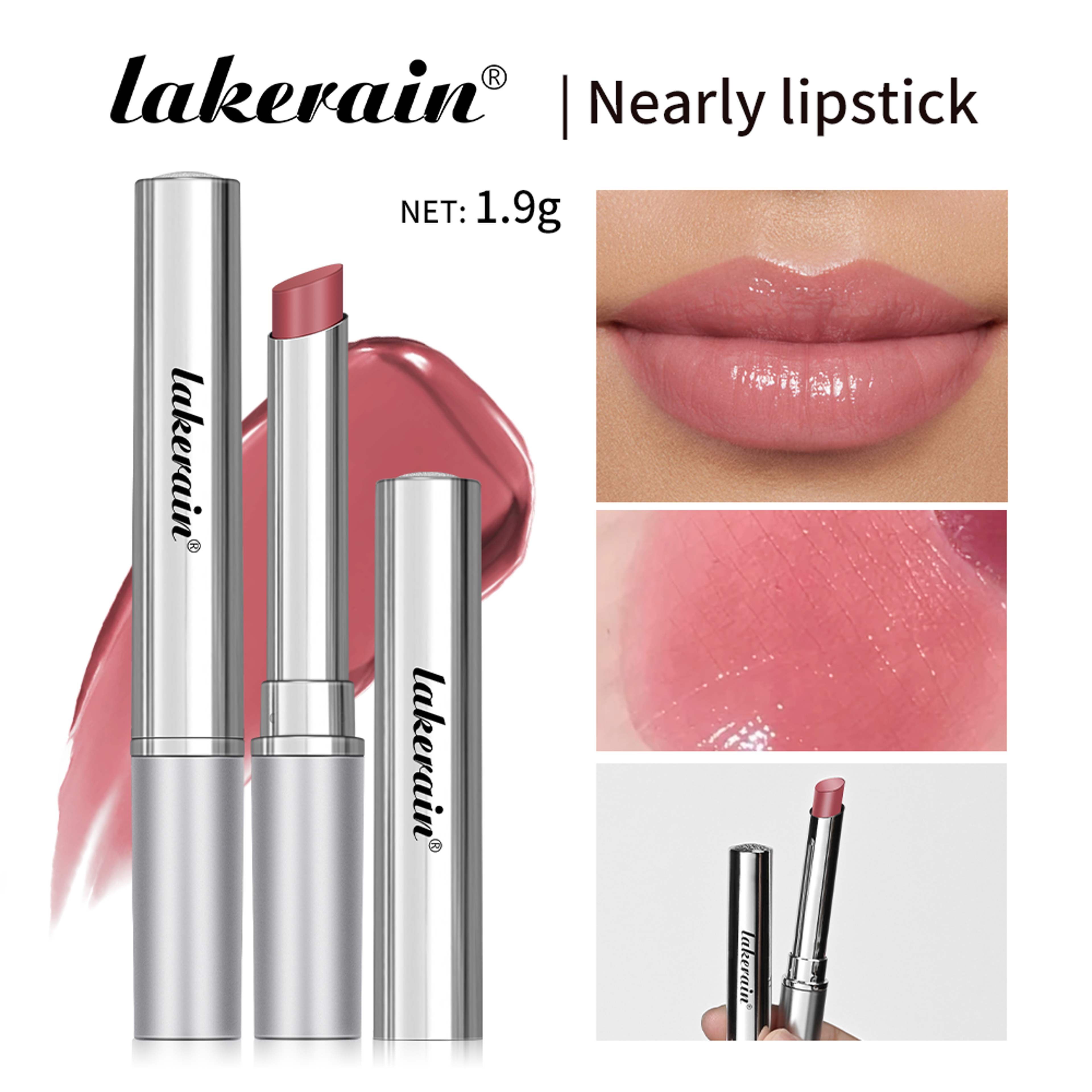 lakerain tinted lip balm with natural lip color long lasting moisturizing lip care