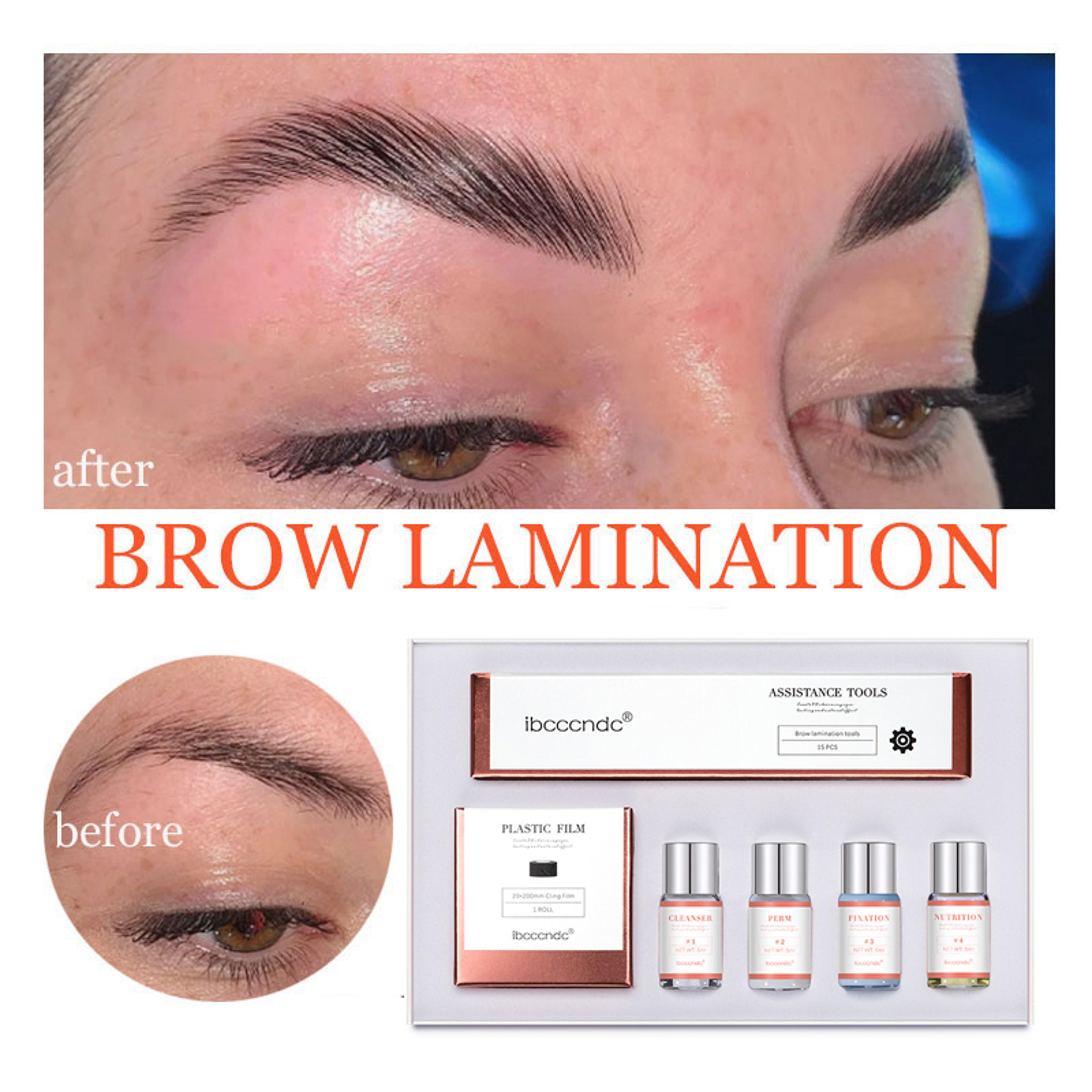 professional brow lamination kit with keratin for fuller lifted brows at home