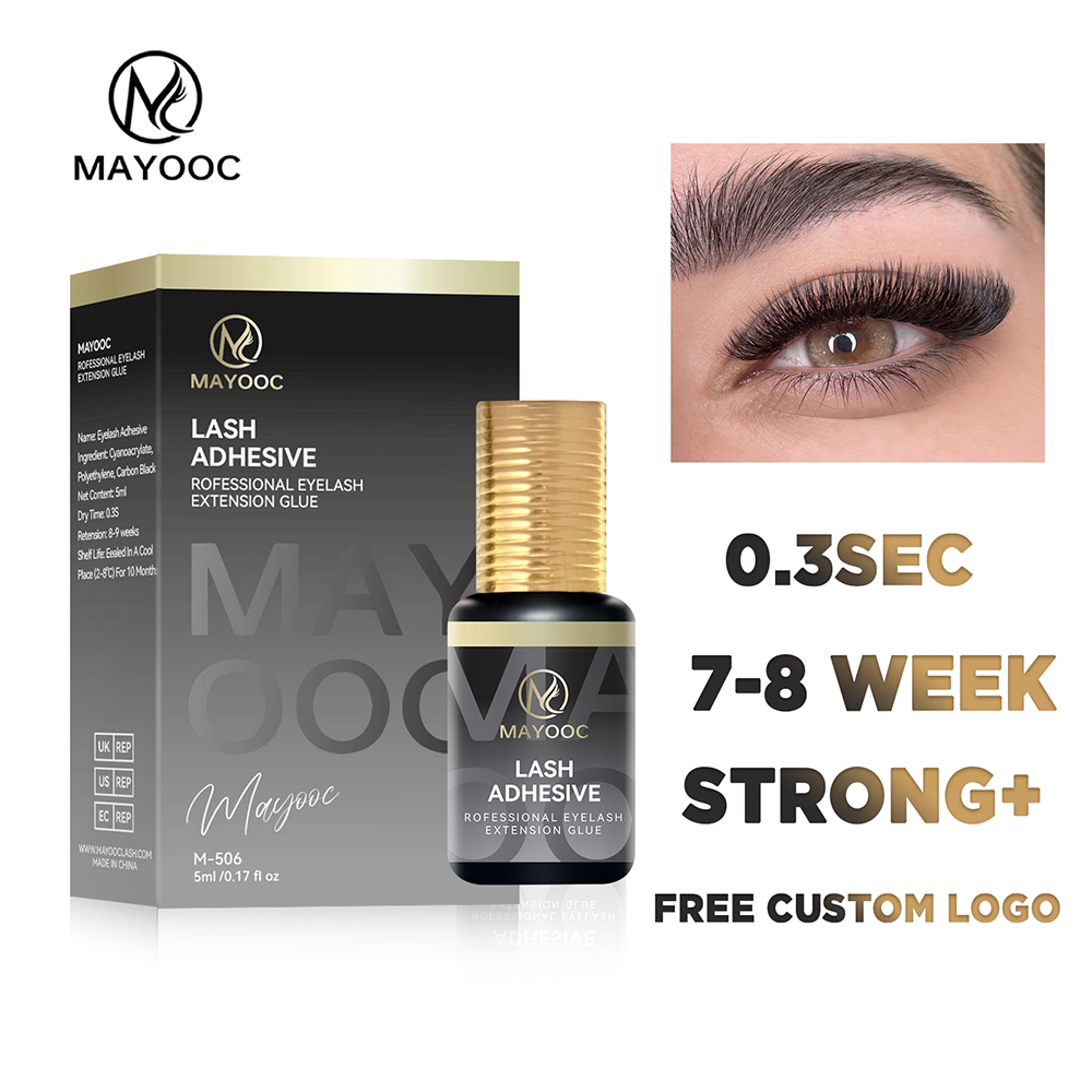 mayooc eyelash extension glue second fast dry lash adhesive for sensitive eyes
