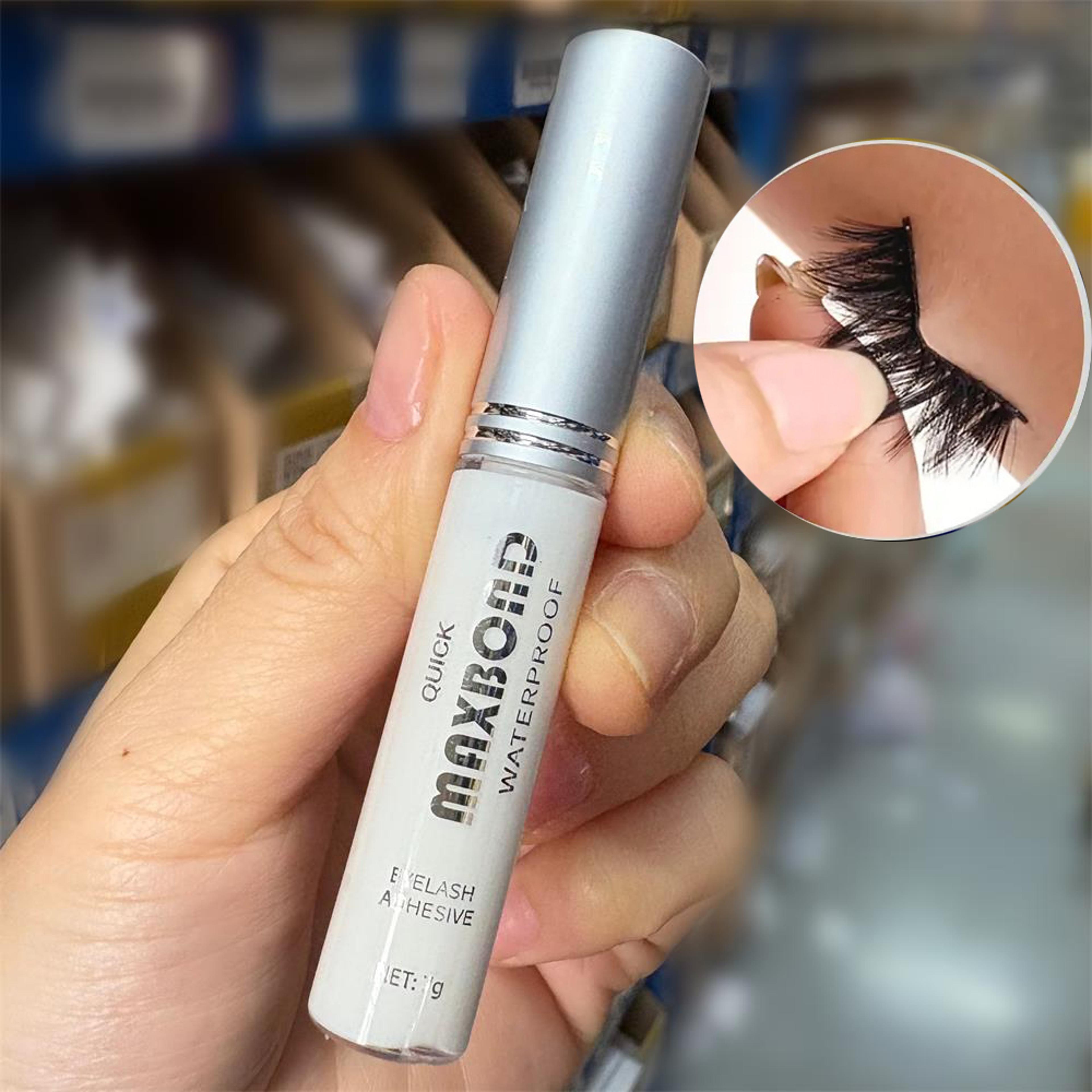 super hold eyelash glue waterproof quick drying lash adhesive for natural looking false lashes