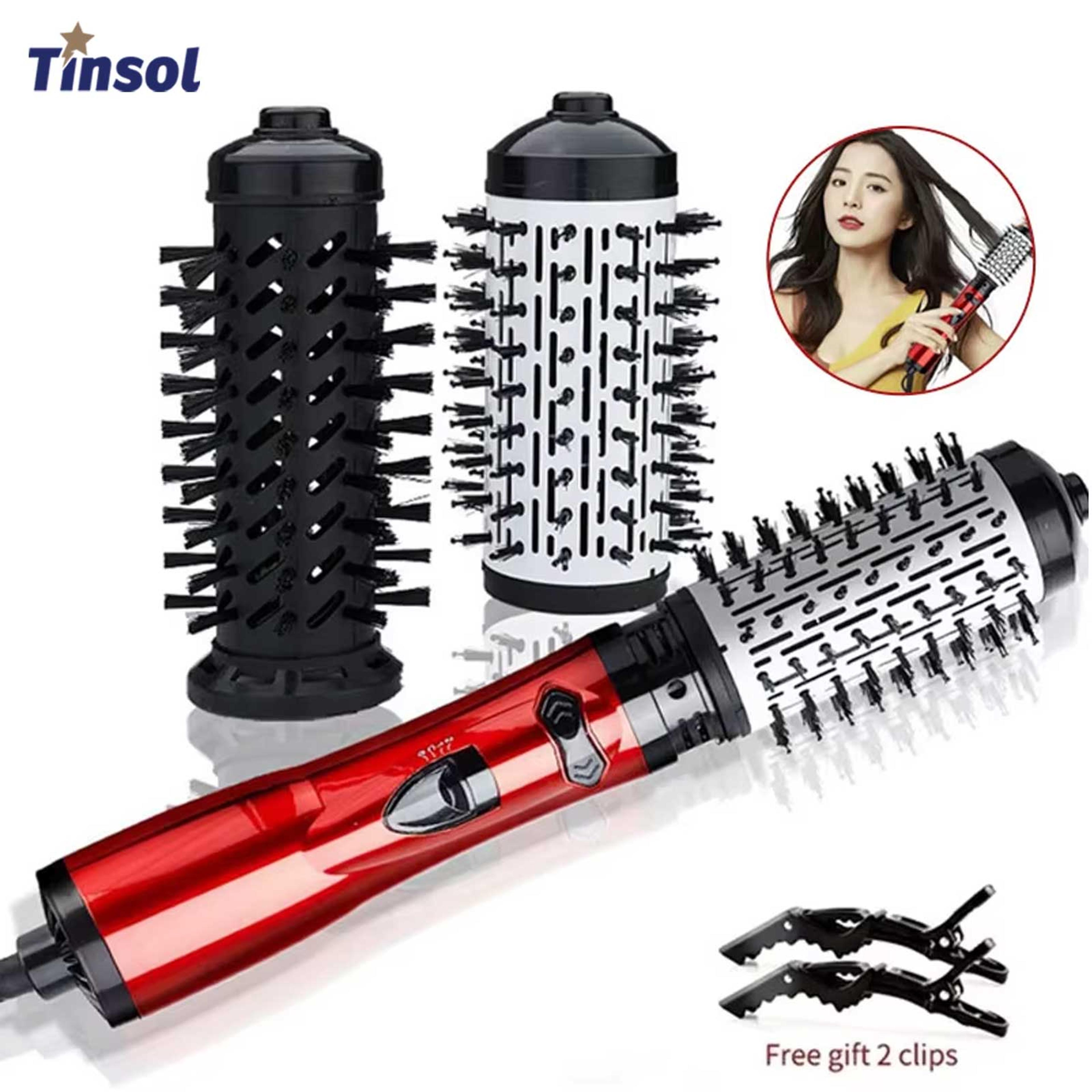 hot air brush hair dryer brush with negative ion technology & rotating styler