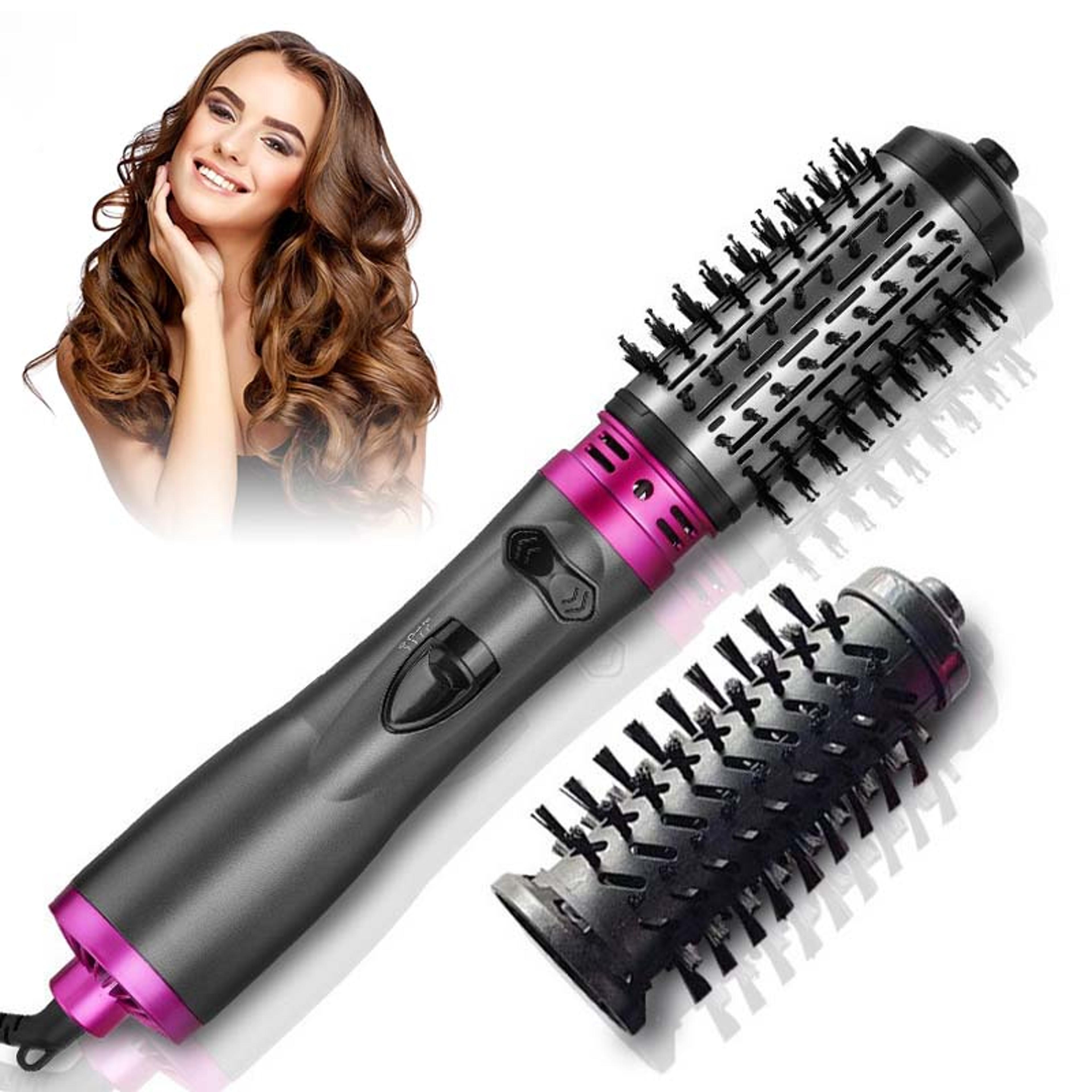 hair styler rotating hot air brush dryer & automatic curler volumizer