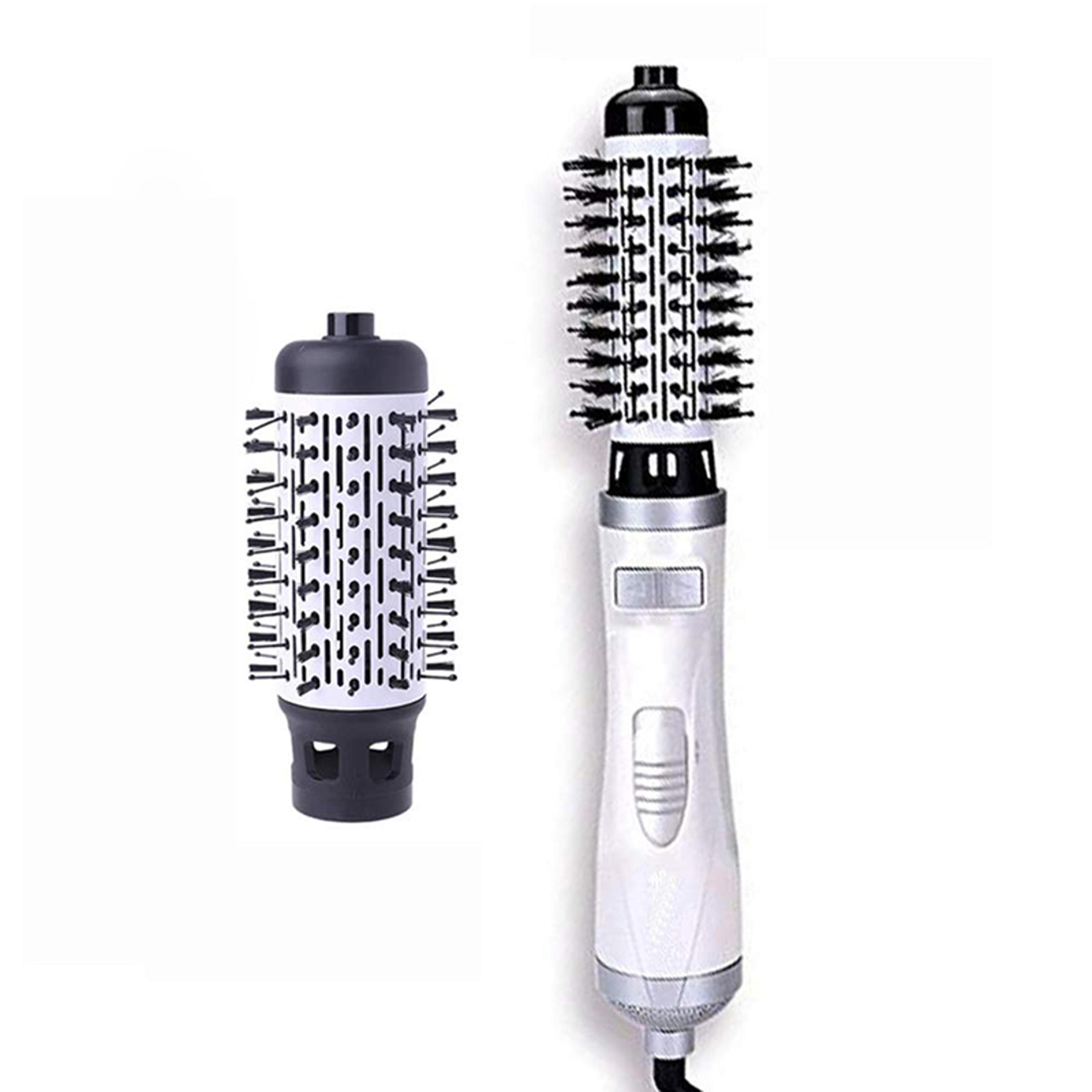 rotating hair brush hot air styler with ionic hair dryer & volumizing brush