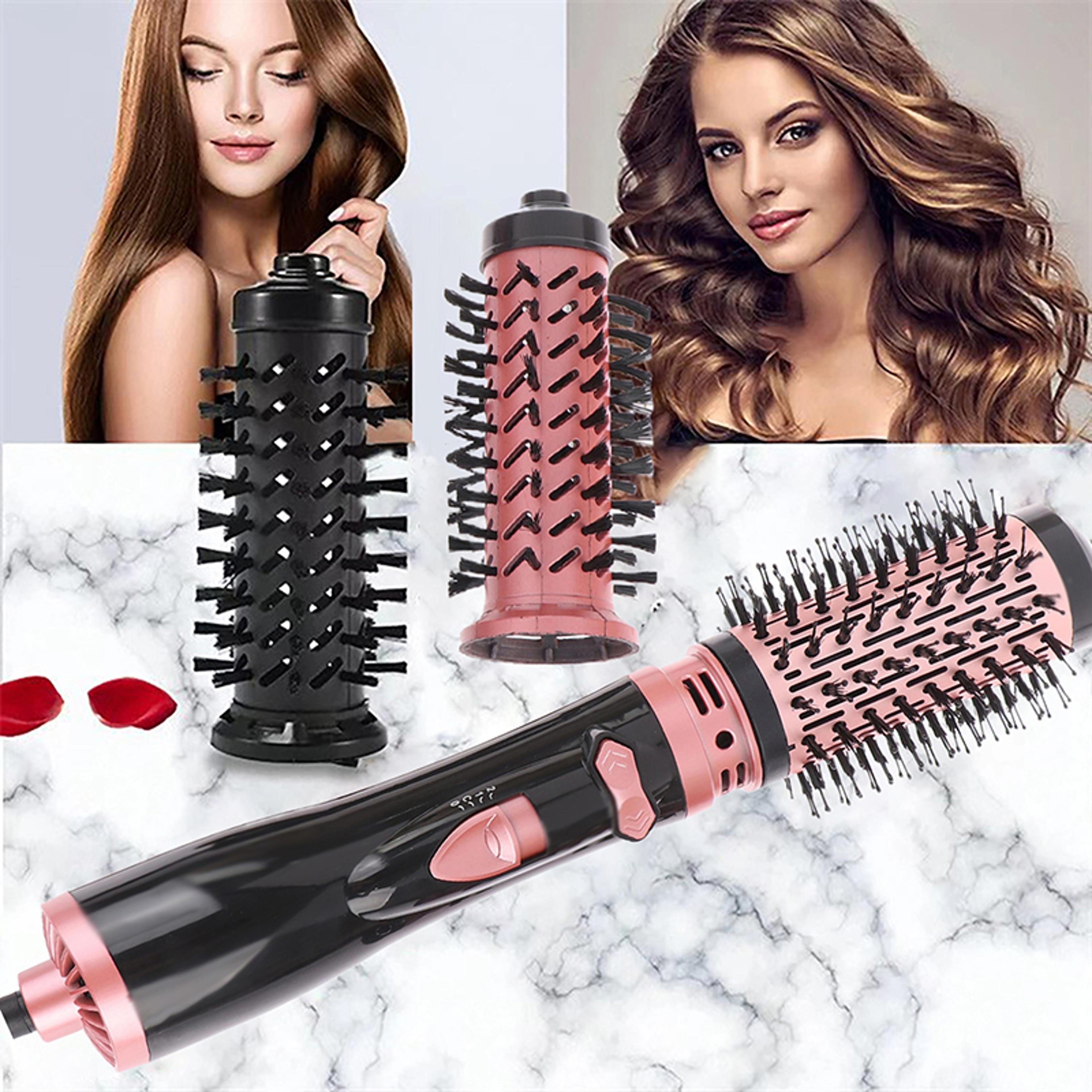 auto rotating hair dryer brush with ionic hot air styling & volumizing