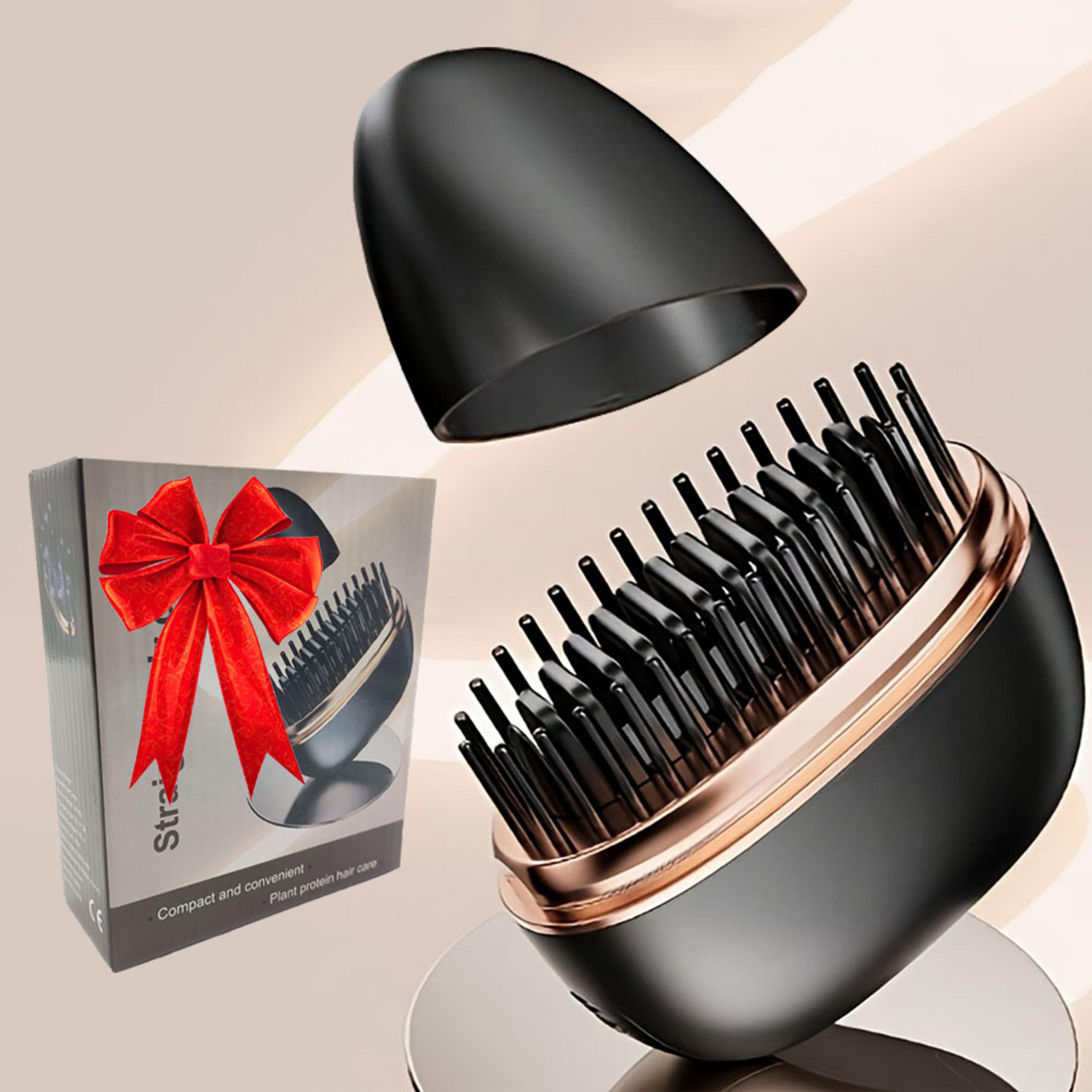 cordless wireless hair straightener brush usb rechargeable portable hair styler