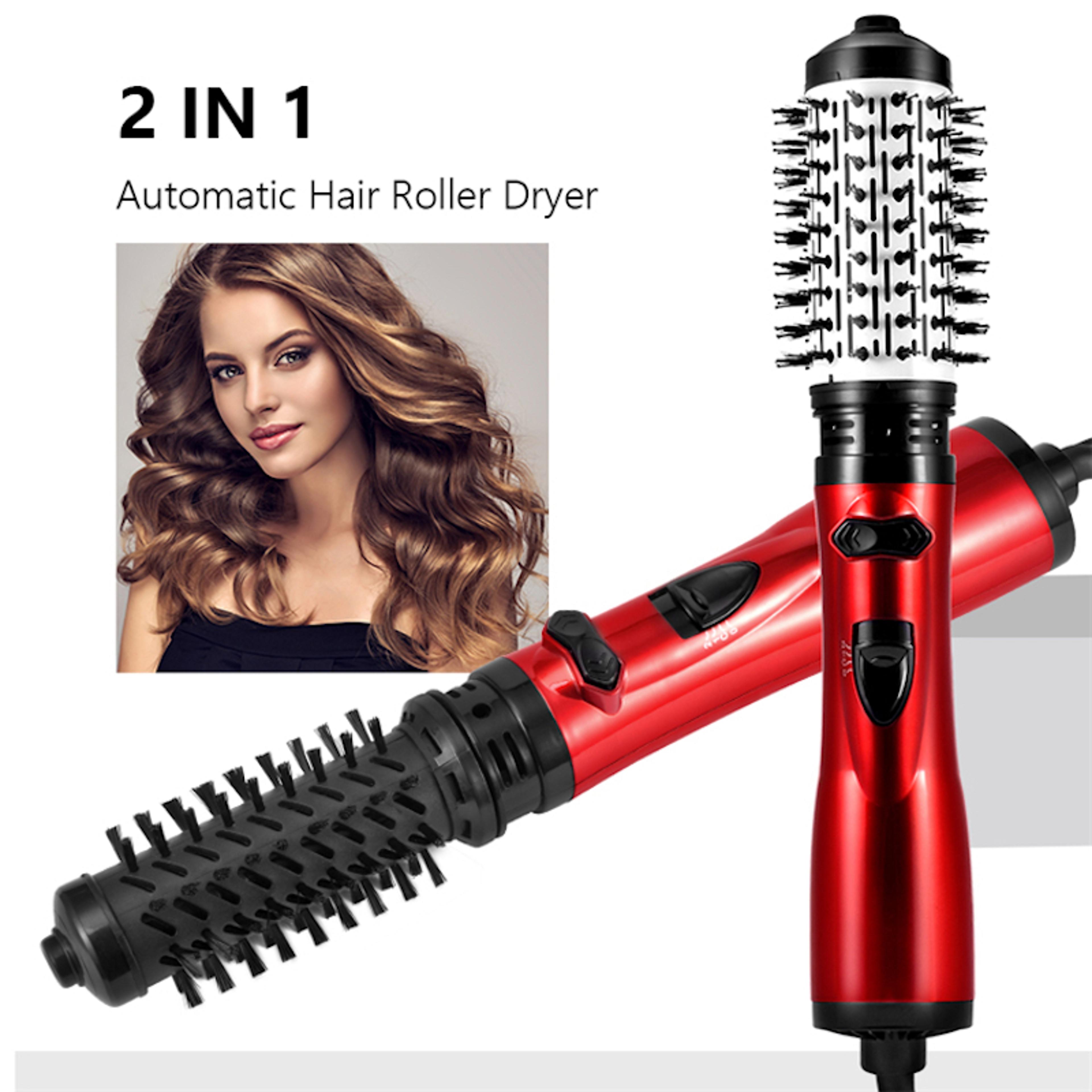 rotating hot air brush hair dryer brush with ionic technology for fast drying curling & volumizing