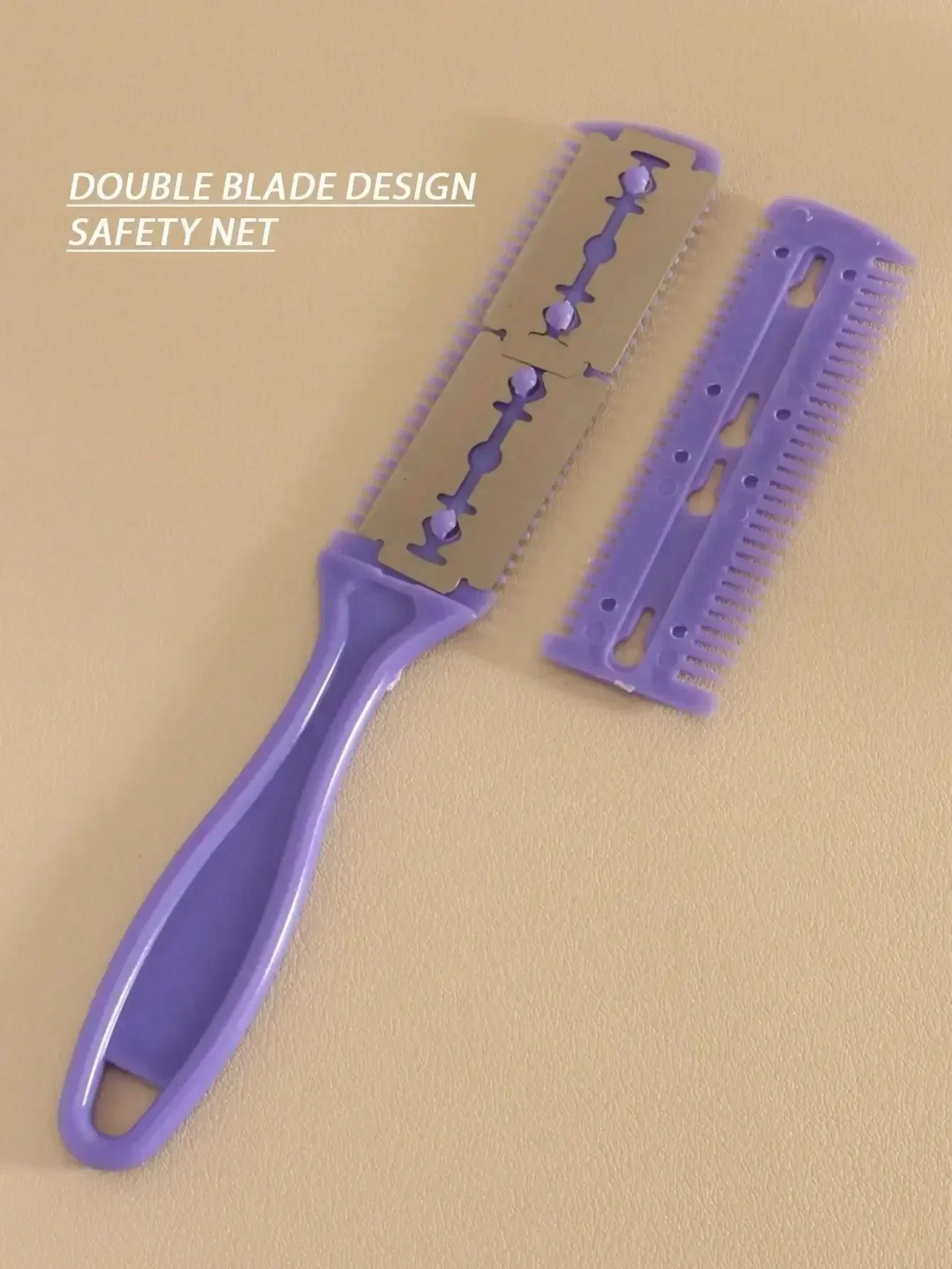 professional hair cutting comb & thinning razor comb for easy at home hair styling