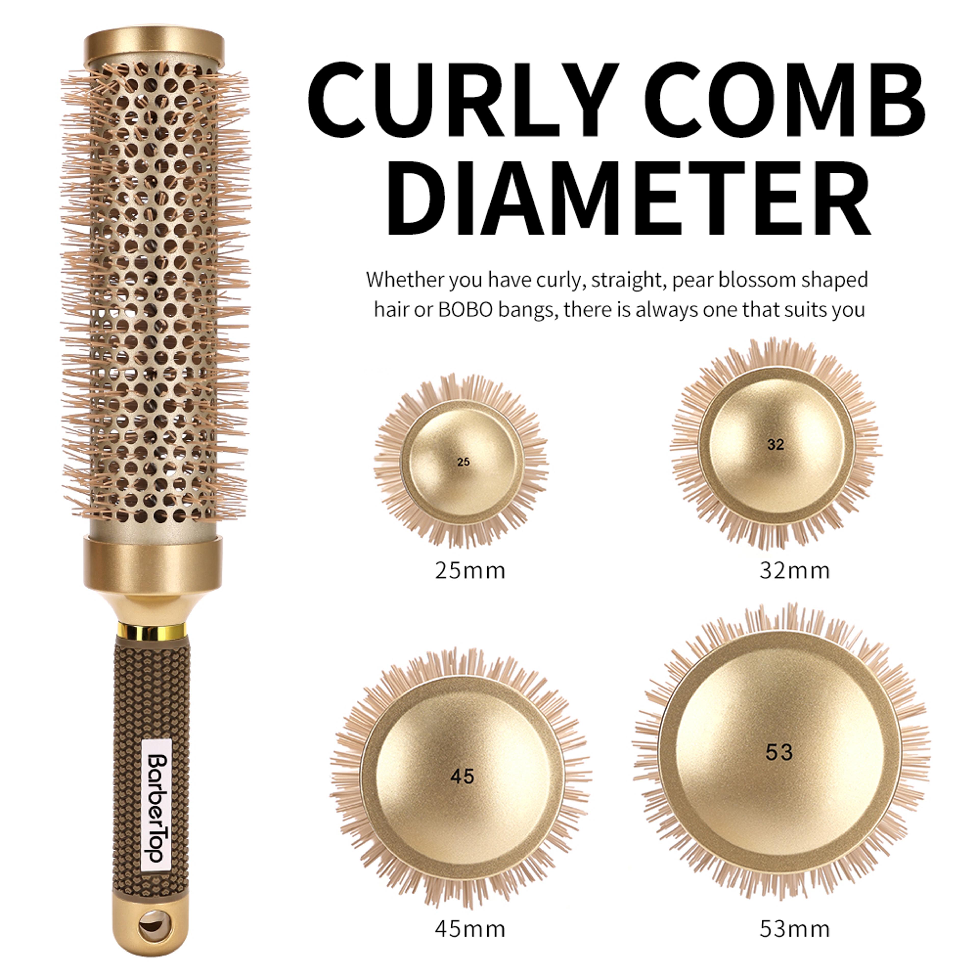 professional blowout brush extra long round hair brush for salon volume & smooth styling