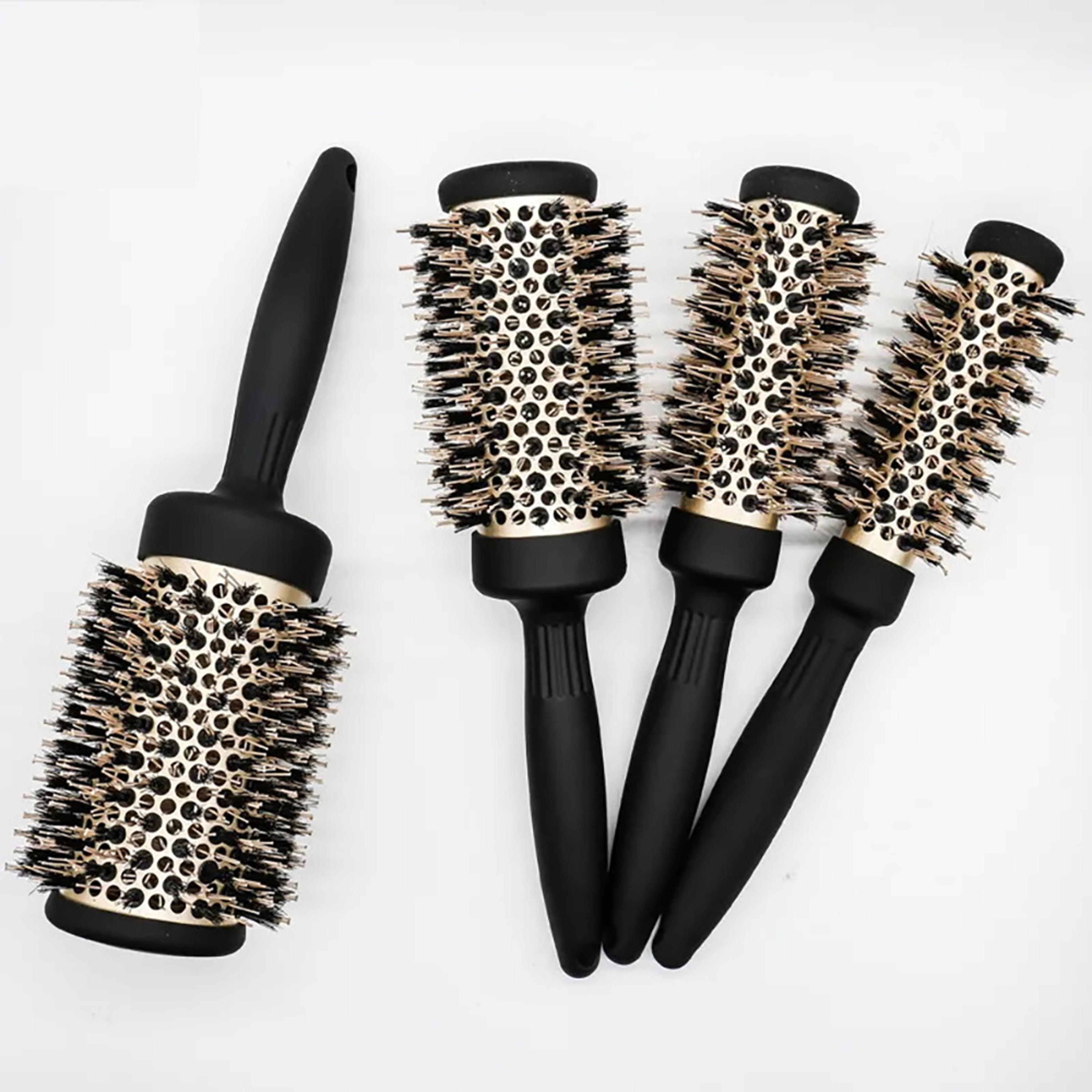 professional ceramic round brush for blow dry styling and salon volume hair
