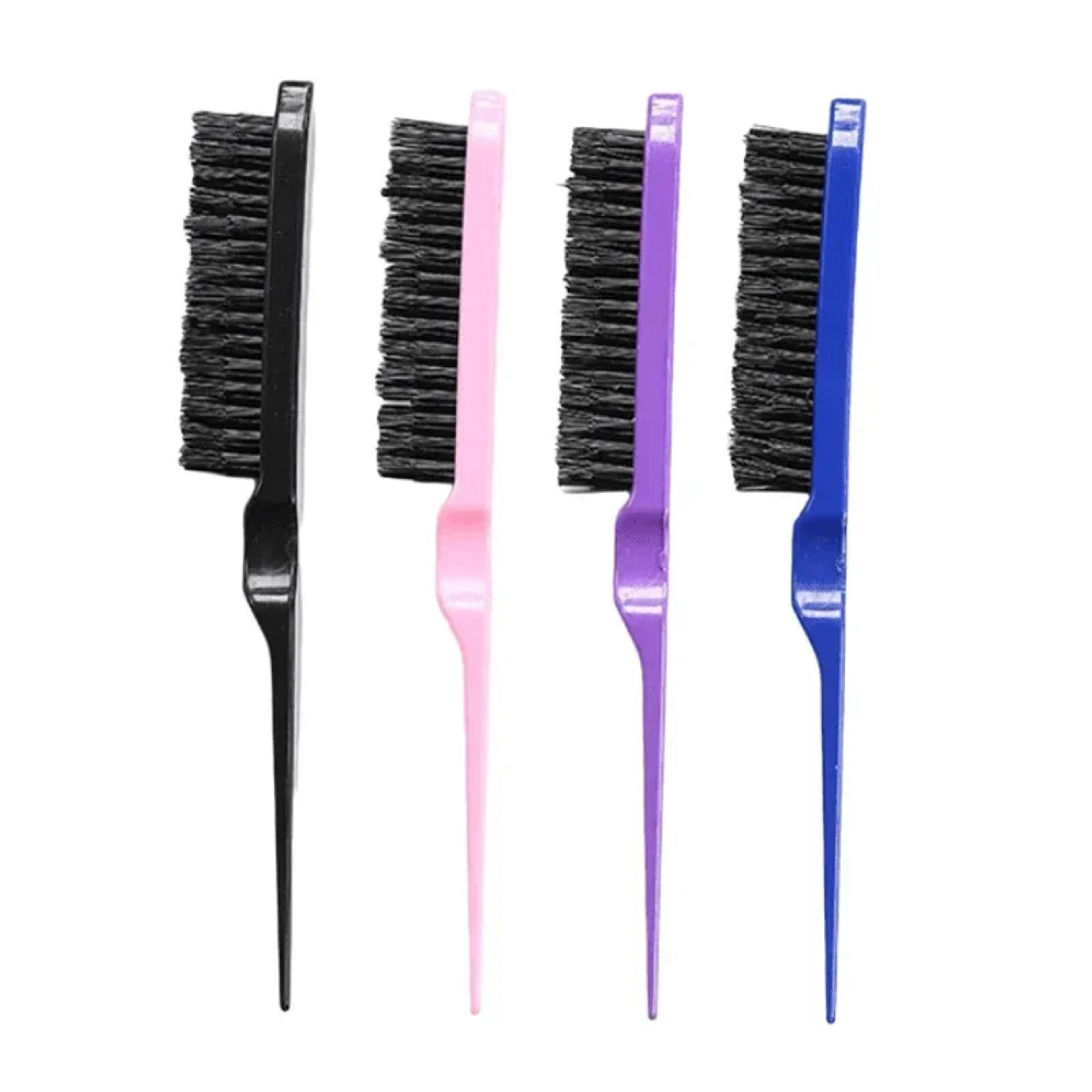 professional teasing brush slim line backcombing brush for salon styling & hair volume
