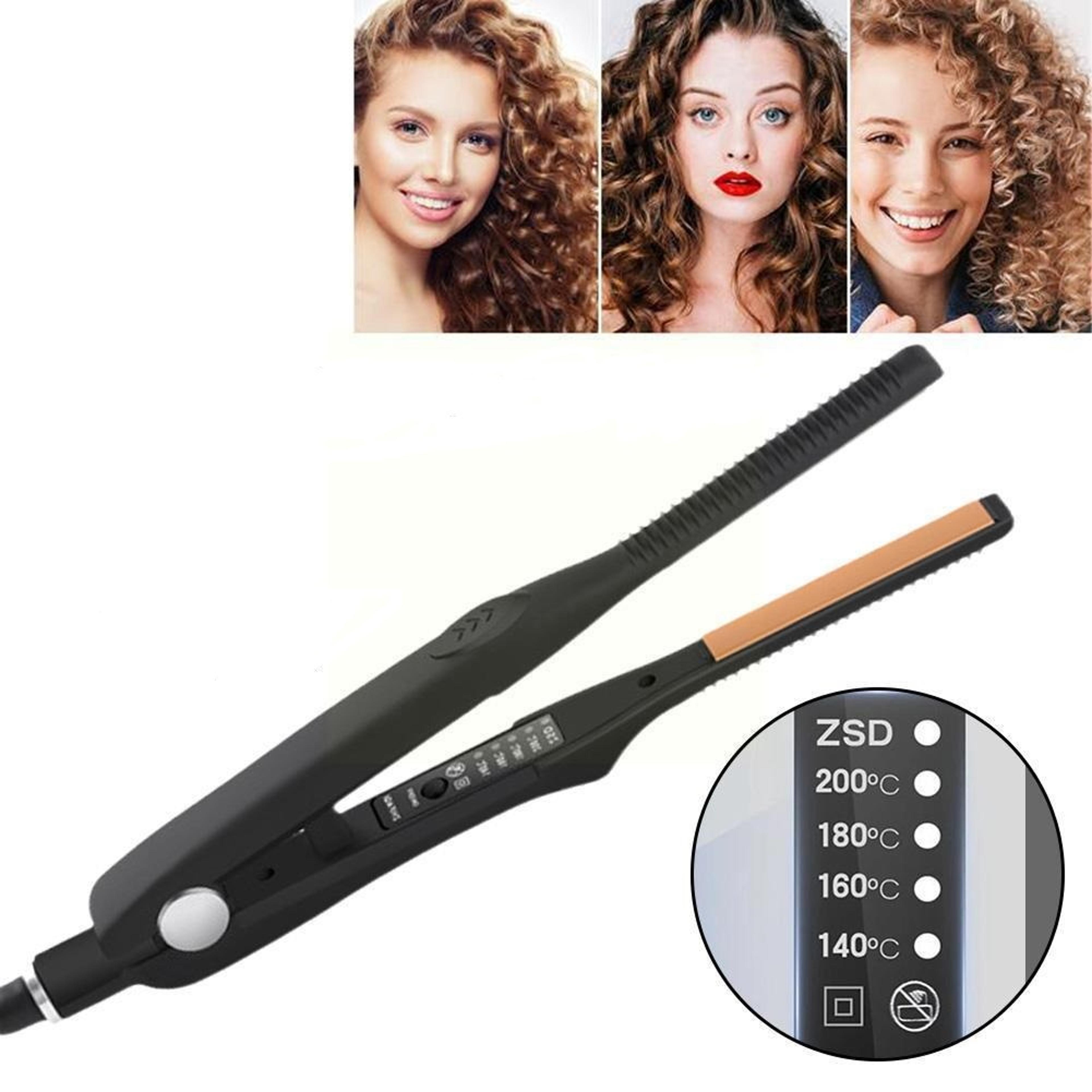 hair straightener and curler mini flat iron ceramic hair styler for short hair