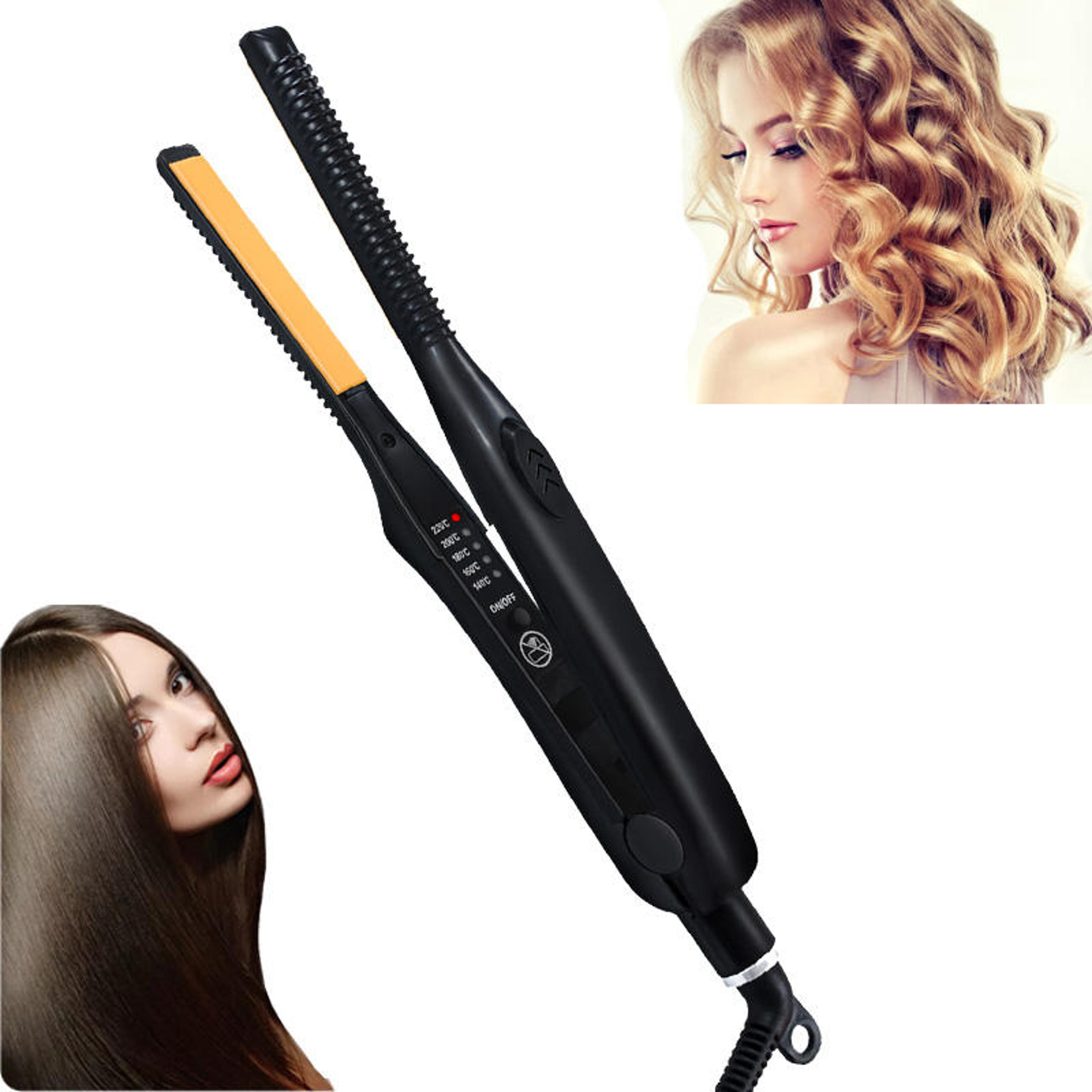 professional mini hair straightener ceramic flat iron pencil hair curler for short hair