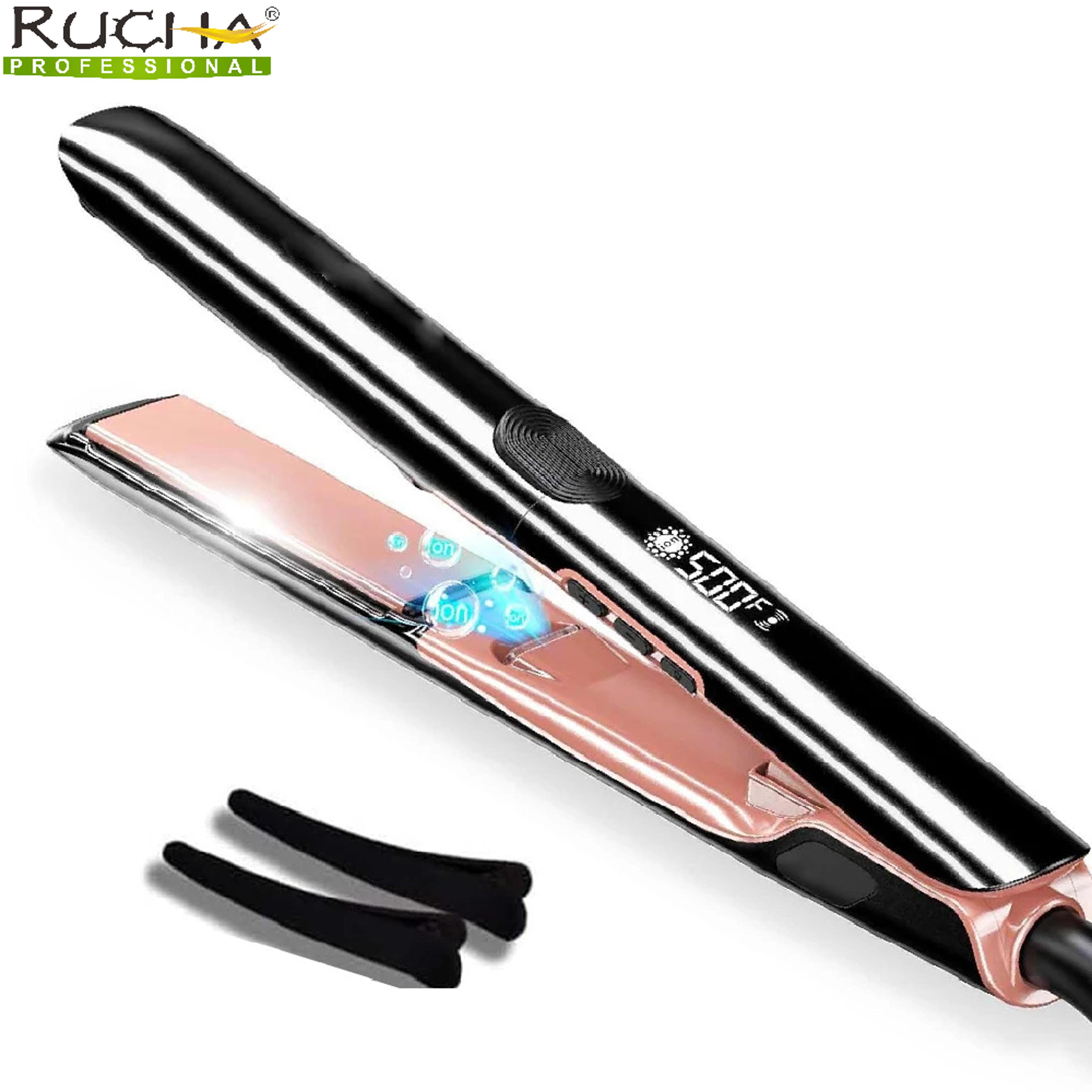 professional hair straightener keratin flat iron for smooth frizz free hair