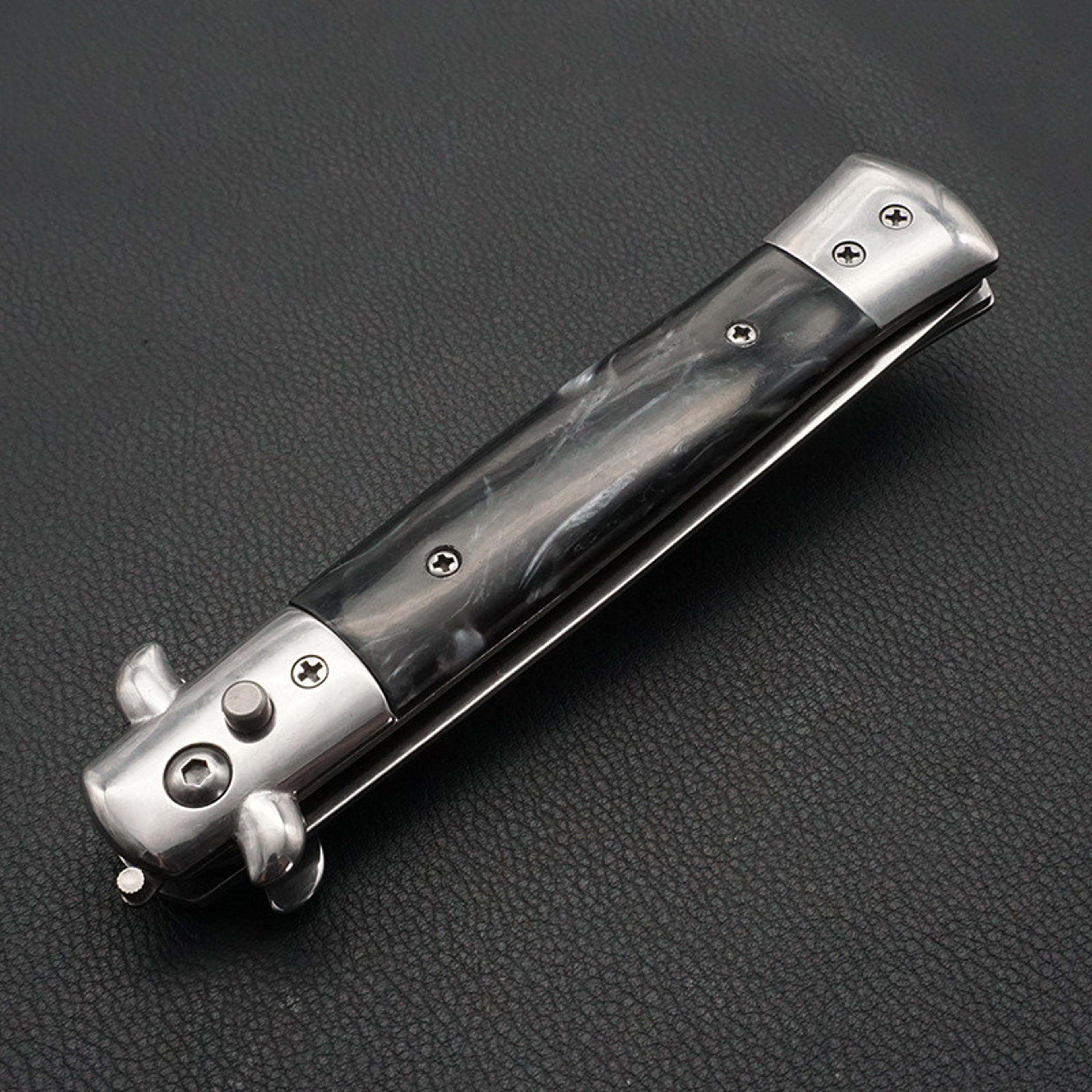 stainless steel butterfly comb foldable pocket barber comb for hair styling