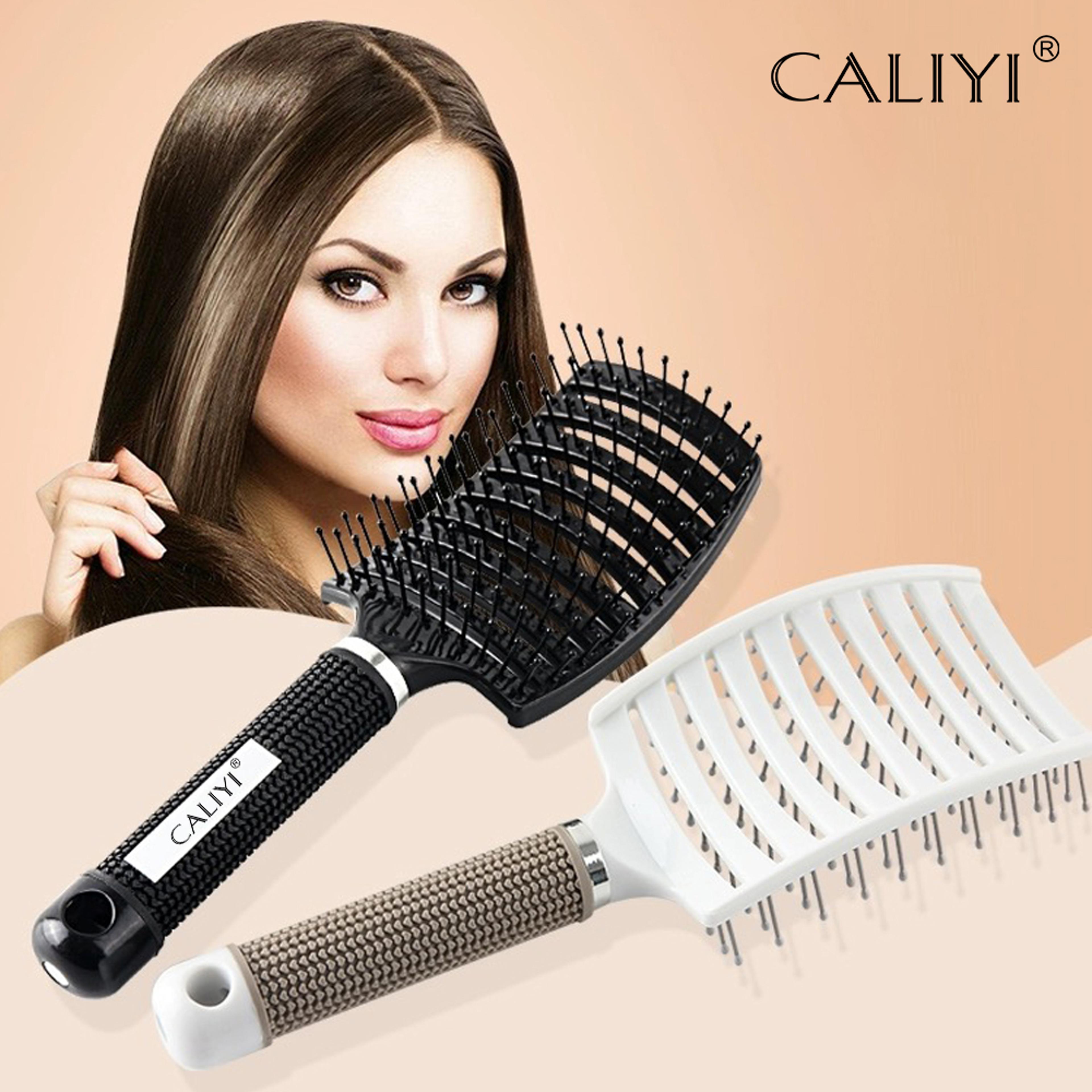 professional vented hair brush curved detangling blow dry brush for wet and dry hair