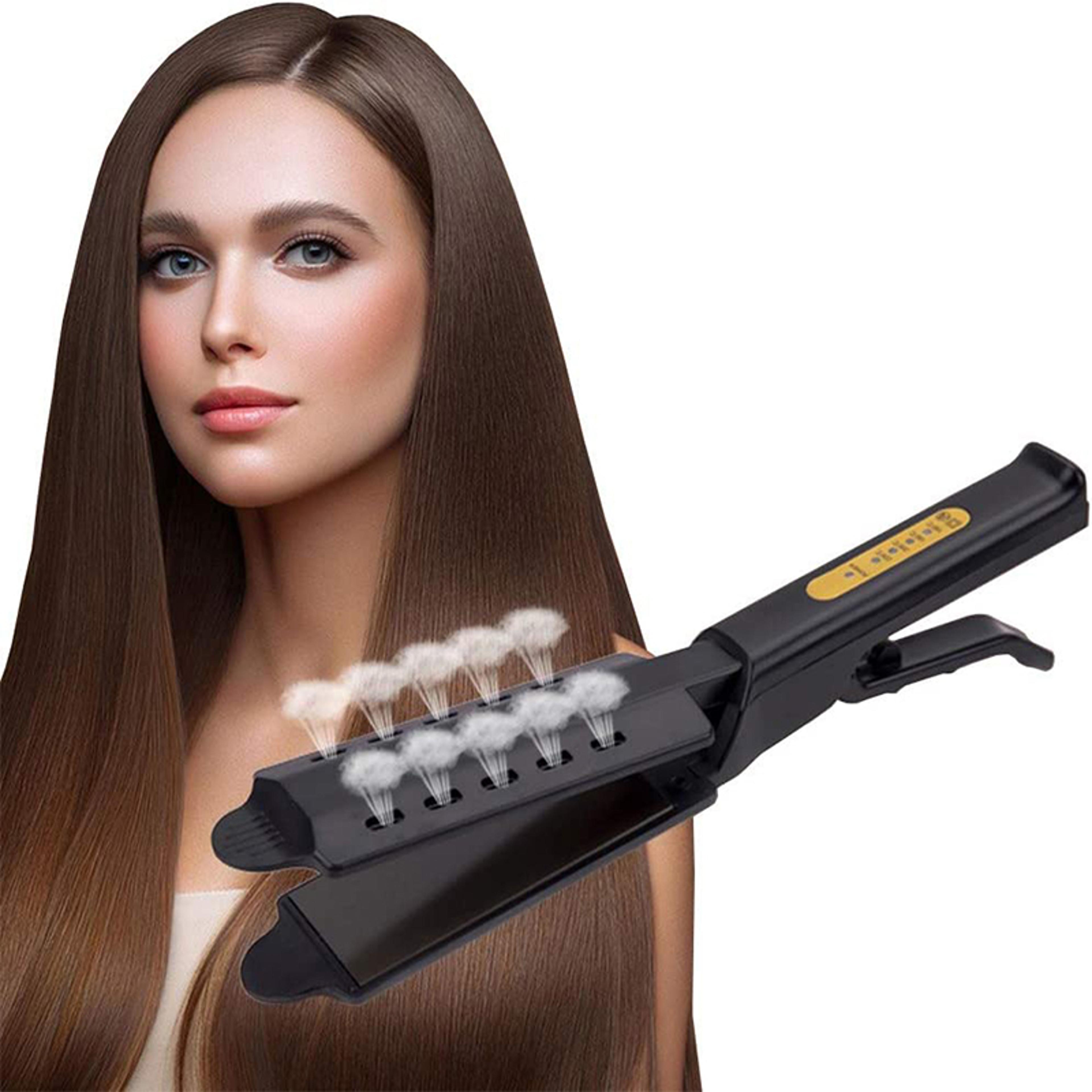 professional steam hair straightener ceramic hair styling iron for smooth frizz free results