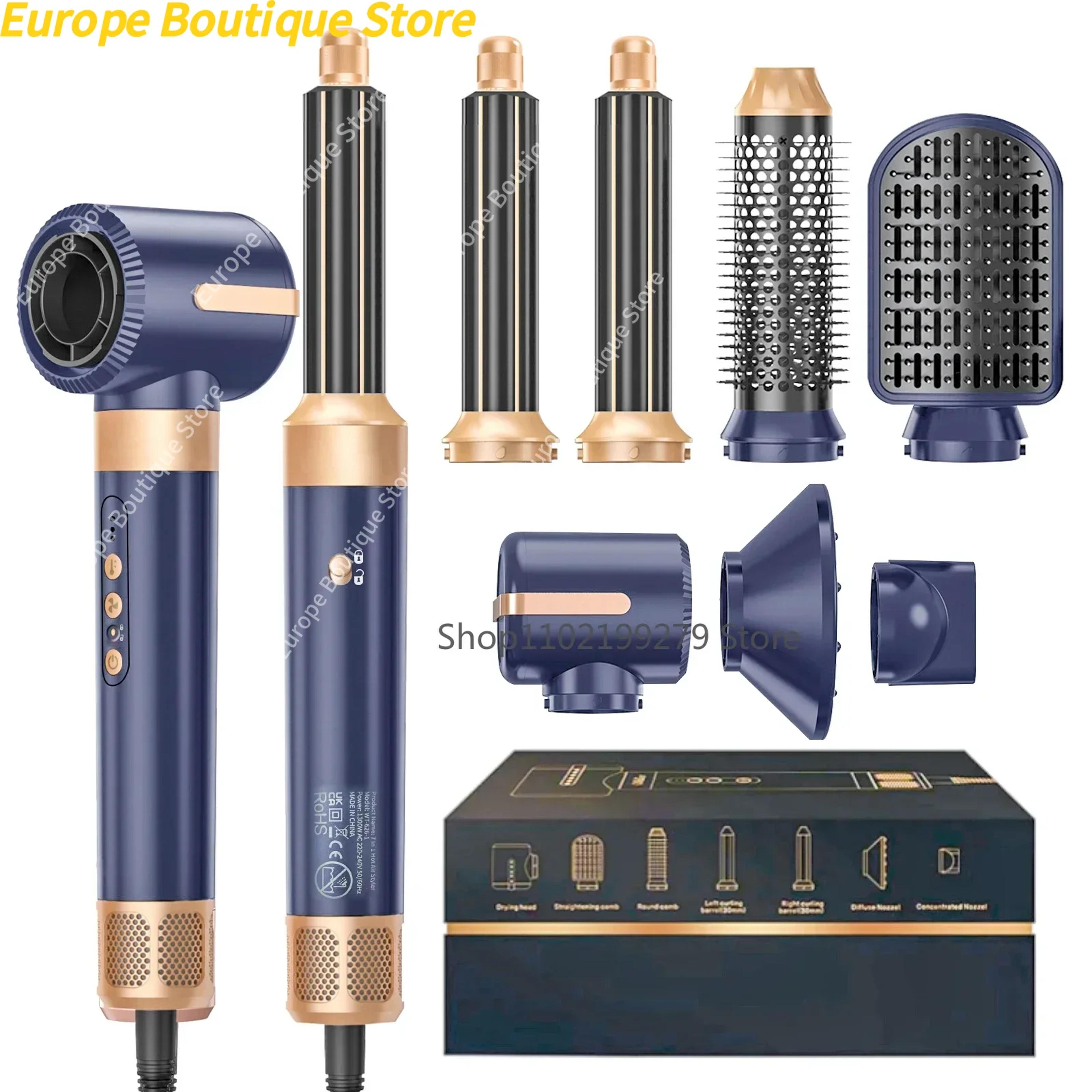 hair dryer brush ionic hair styler with auto curler and diffuser