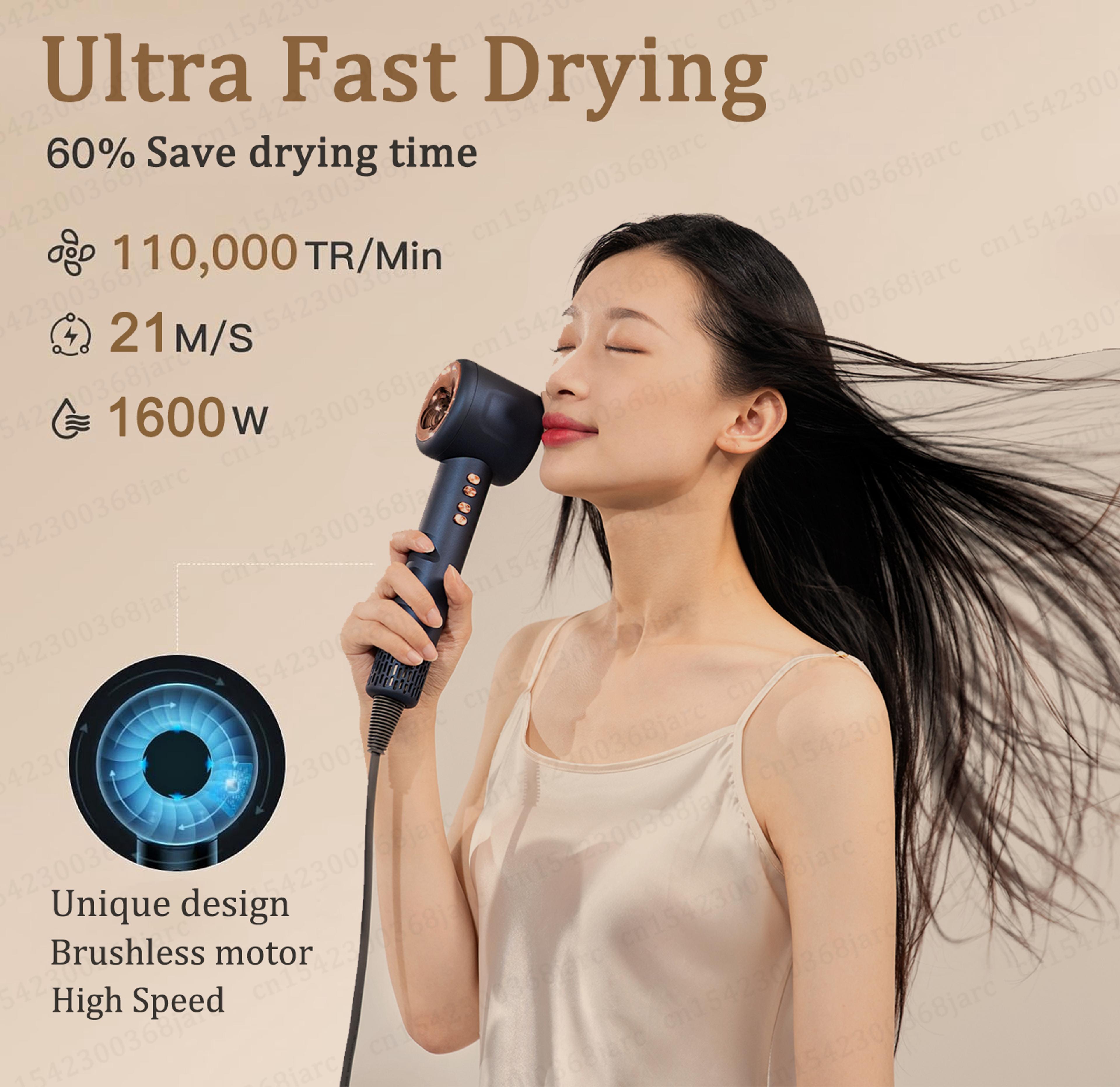 leafless negative ion hair dryer fast dry professional styling dryer