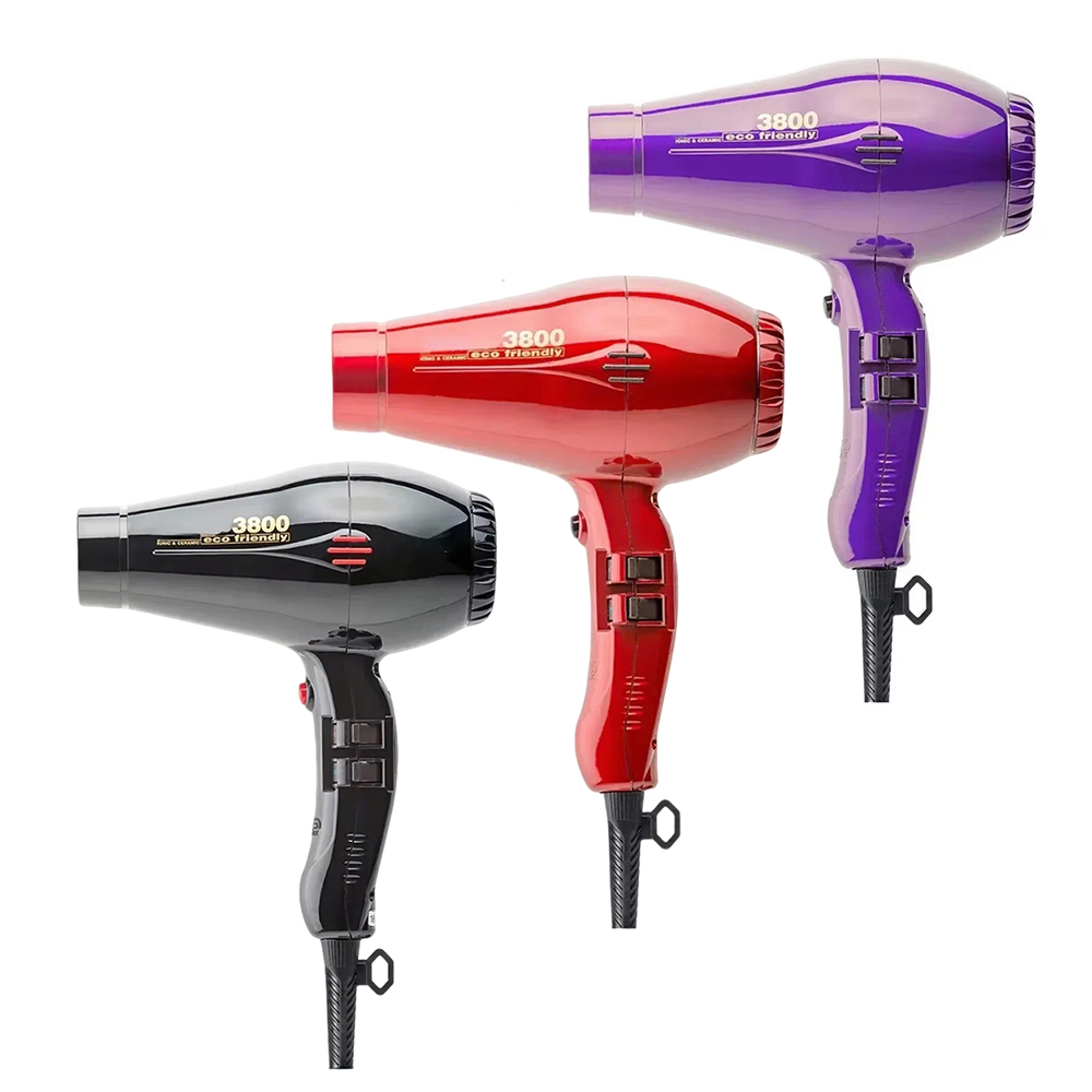 ionic hair dryer with high airflow hot and cold air for fast professional styling