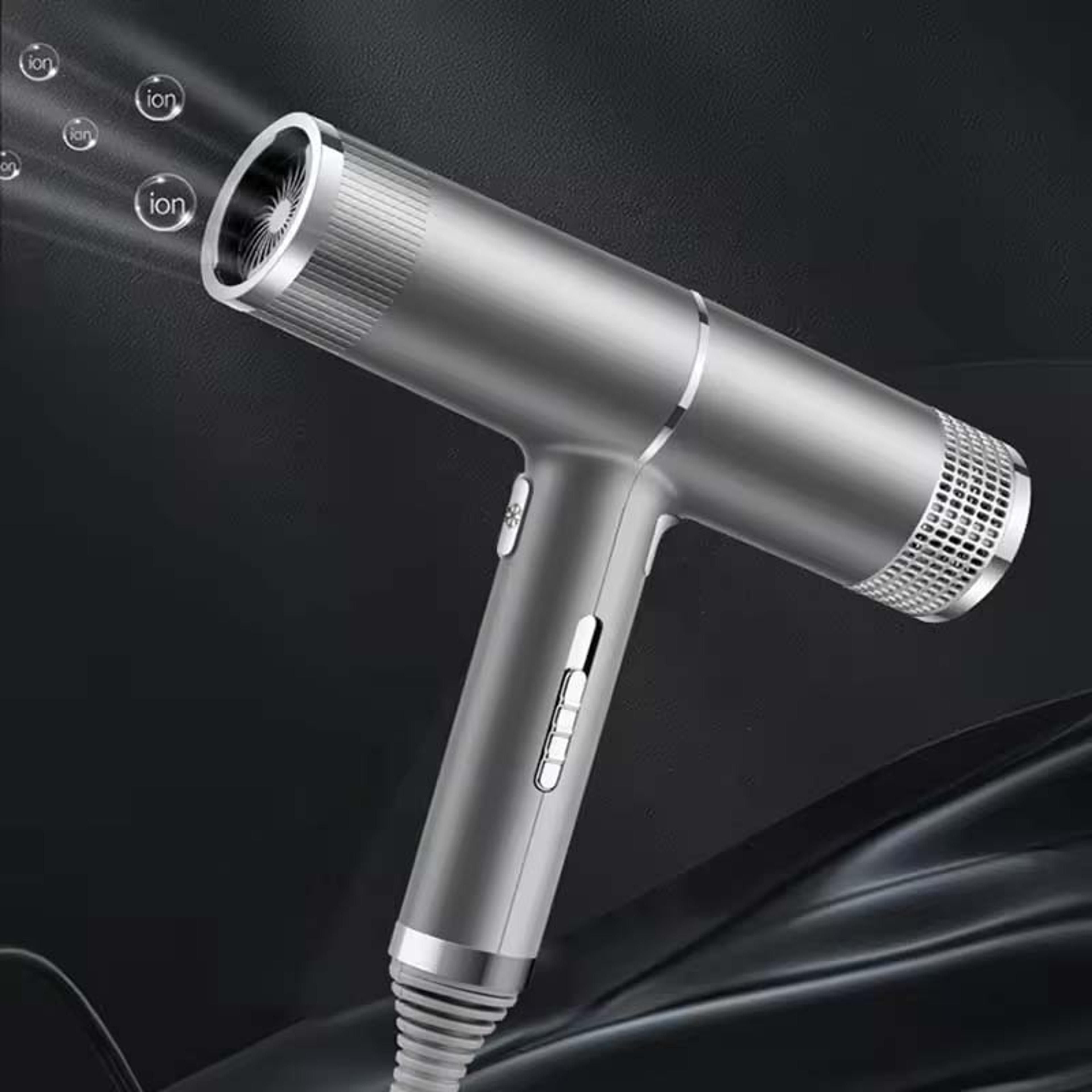 negative ion hair dryer with smart temperature control fast dry leafless blow dryer