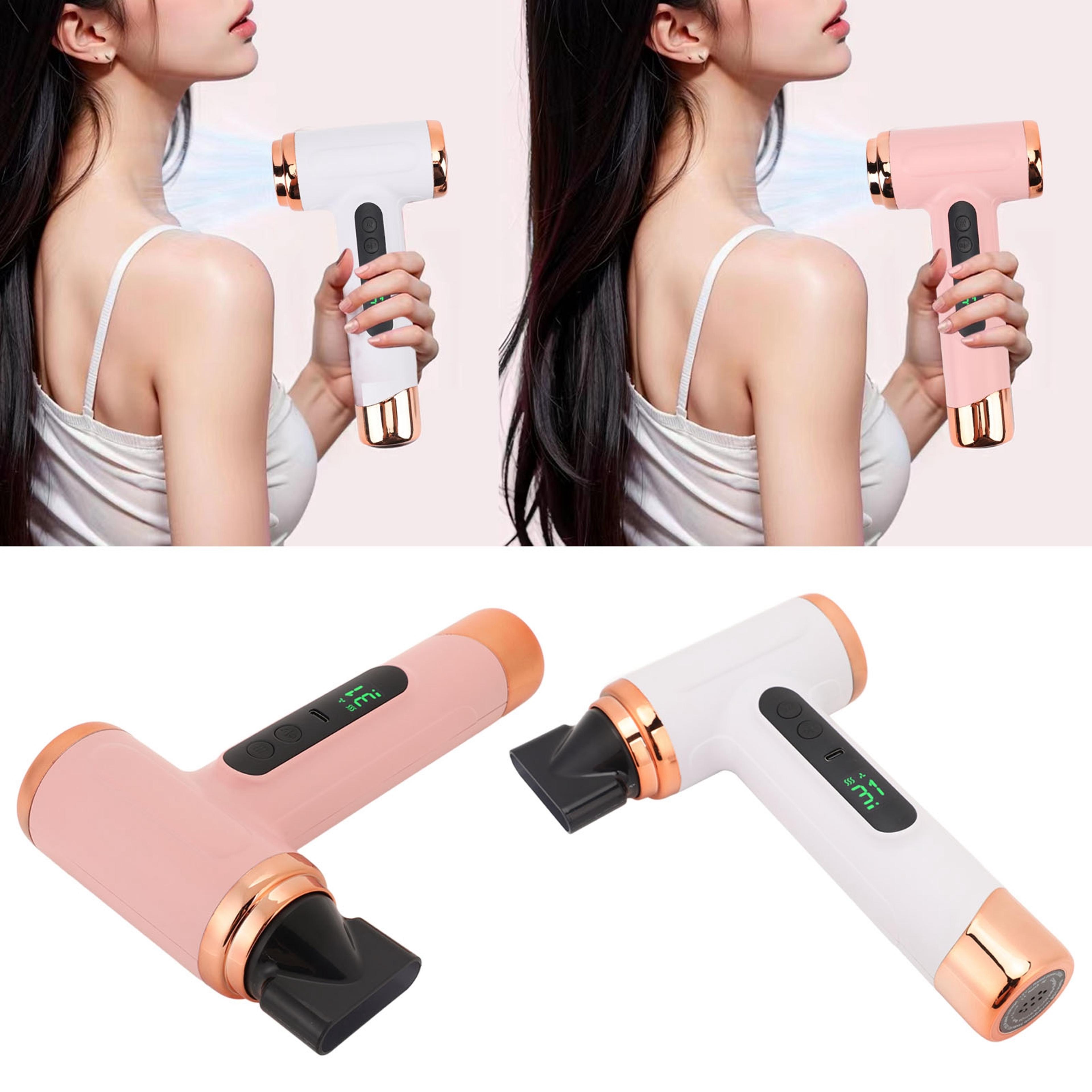 cordless hair dryer usb rechargeable portable travel hair dryer with hot & cold air