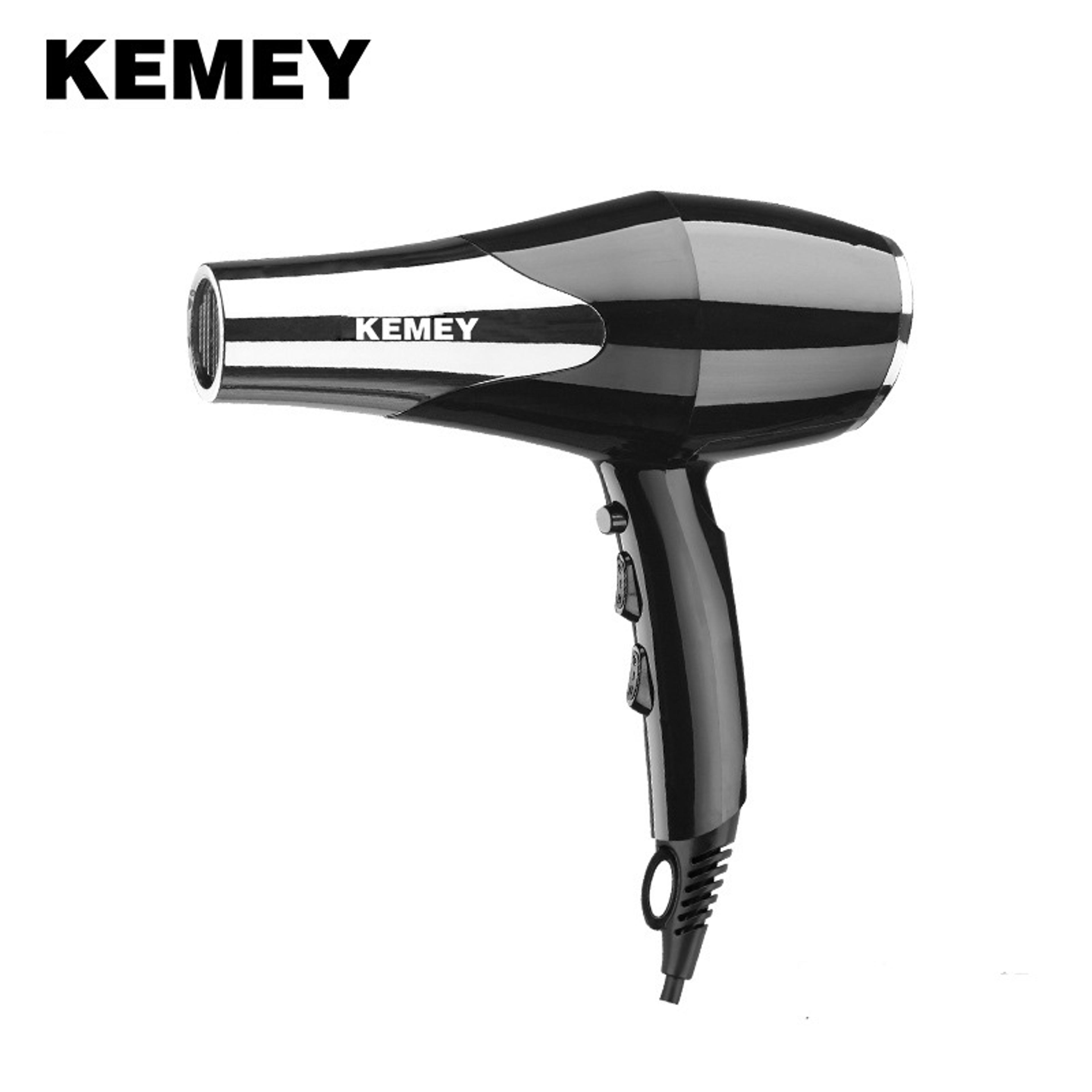 kemei professional hair dryer fast dry salon blow dryer with concentrator nozzle