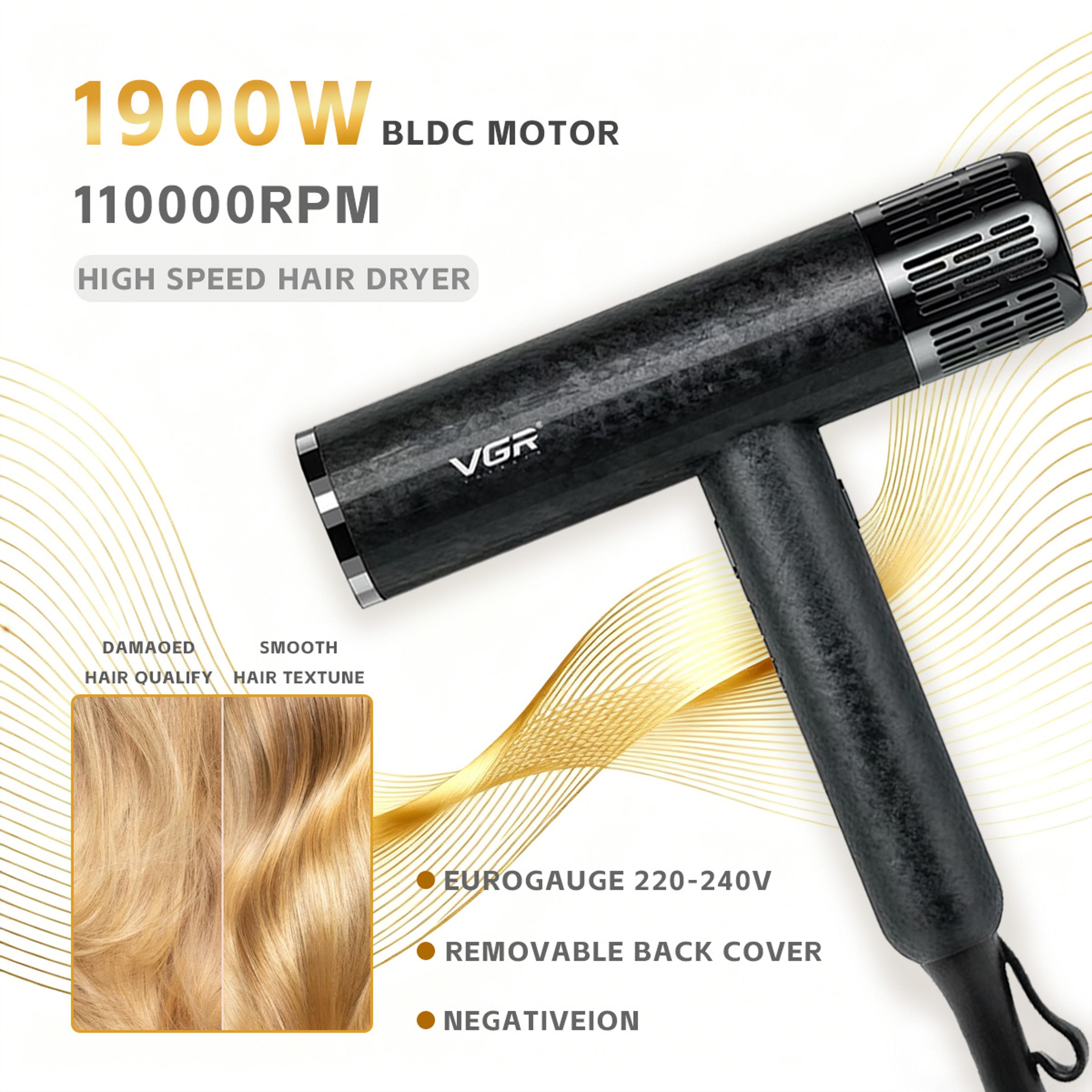 professional hair dryer high speed ionic blow dryer for salon & home styling