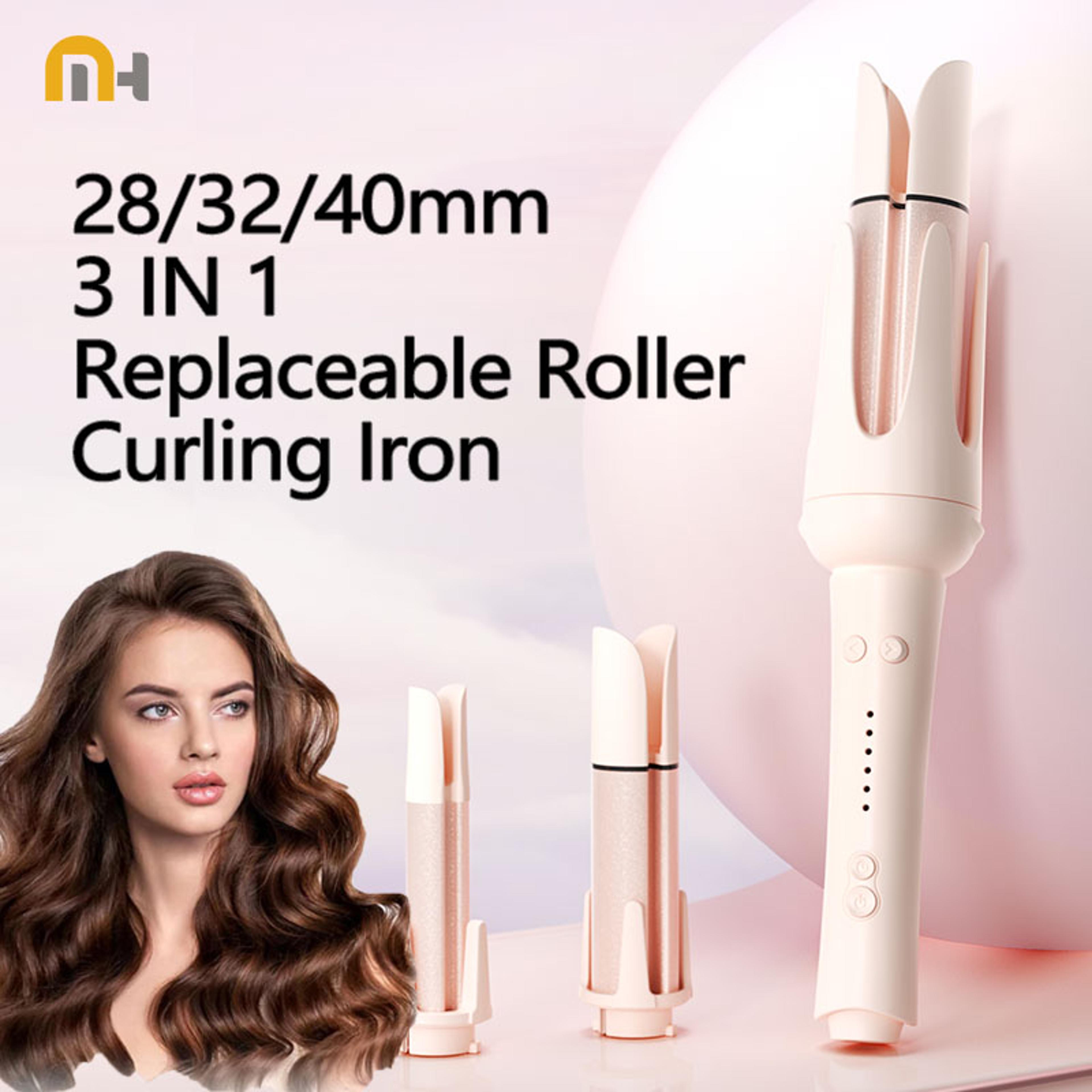 automatic curling iron with negative ion hair care fast heating hair styling wand