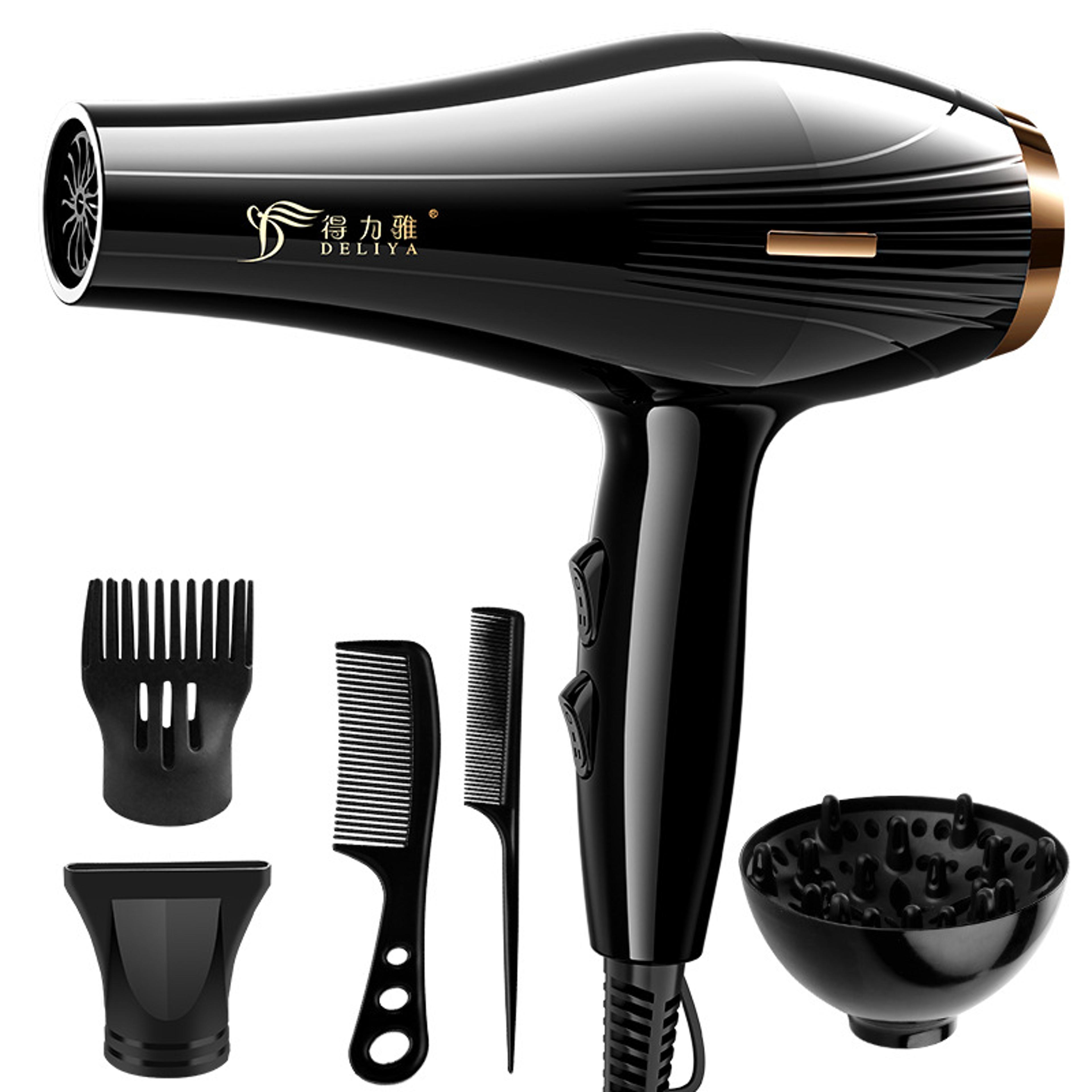 professional high power hair dryer fast drying blow dryer with hot & cool air for home & salon