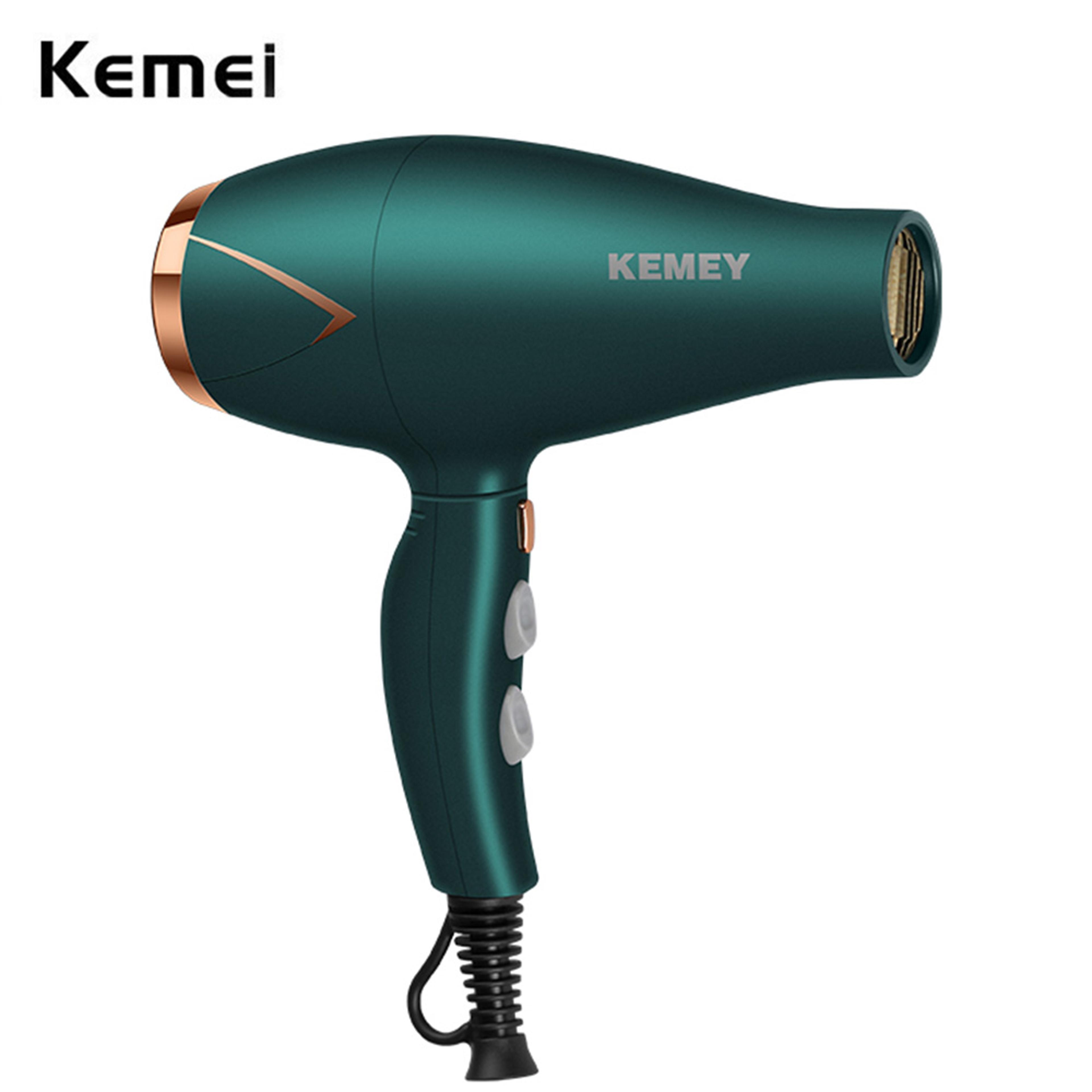 kemei foldable hair dryer compact travel hair dryer with hot & cold air