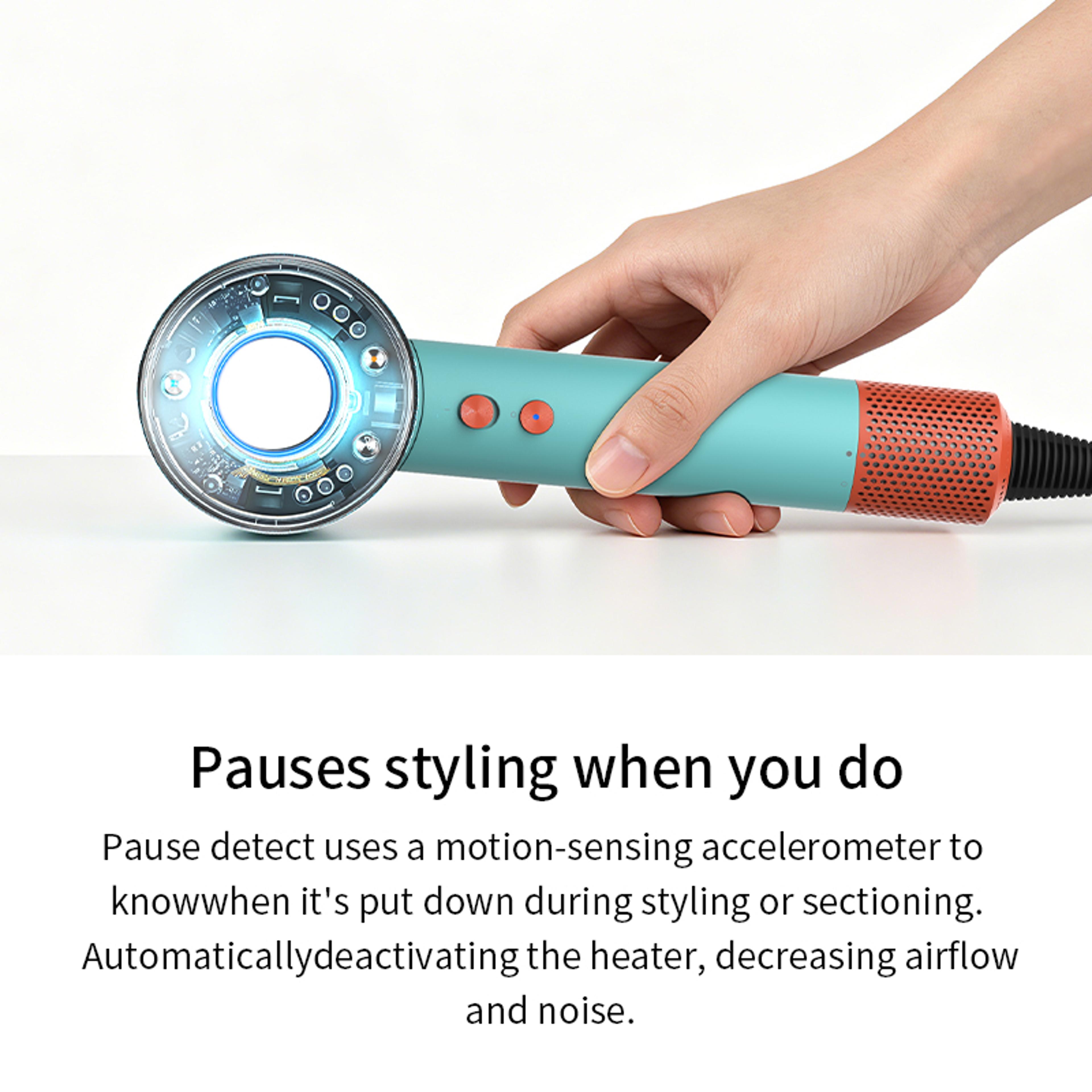 negative ion hair dryer quiet fast drying hair dryer with intelligent heat care