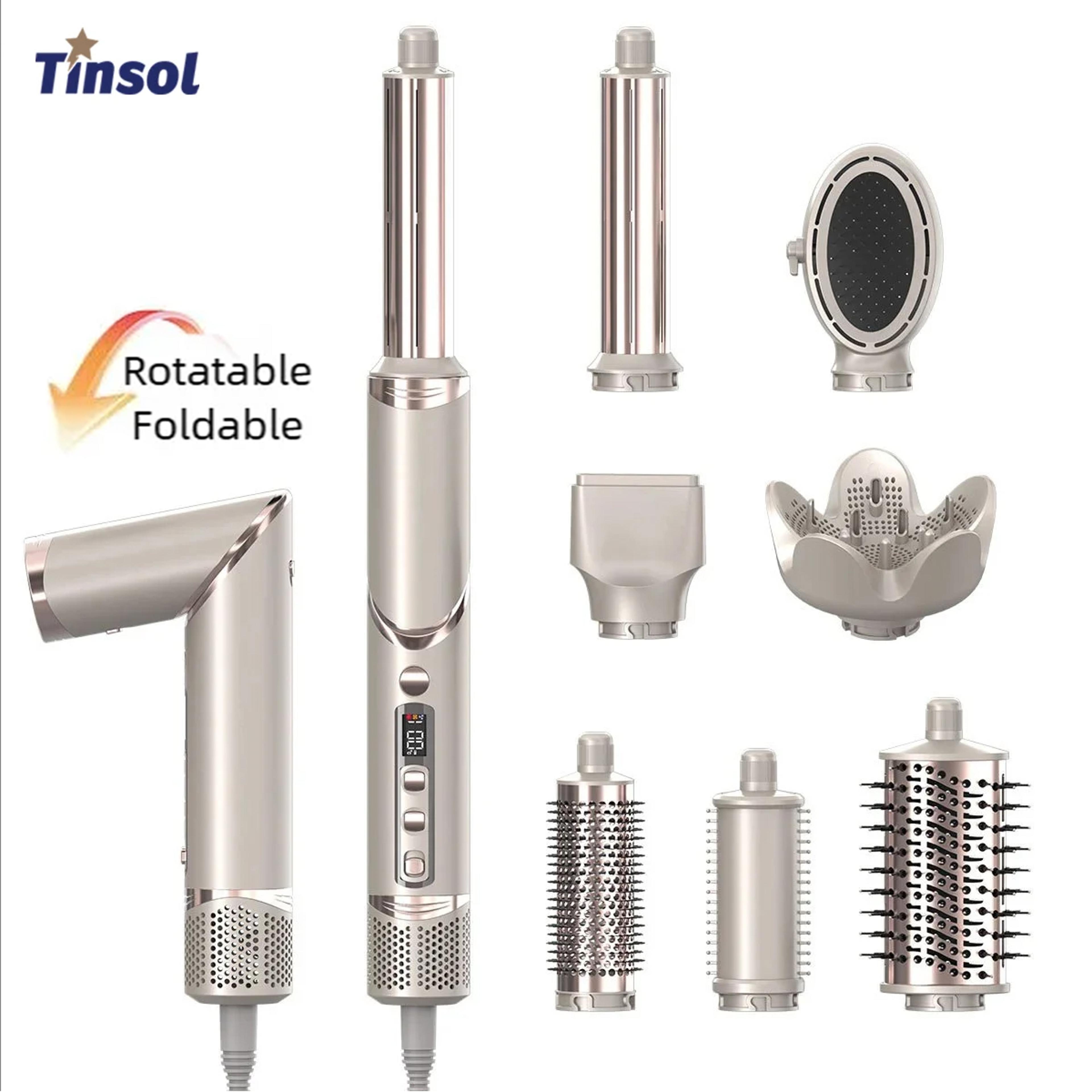 tinsol hair styler & hair dryer brush multi function air styling tool set