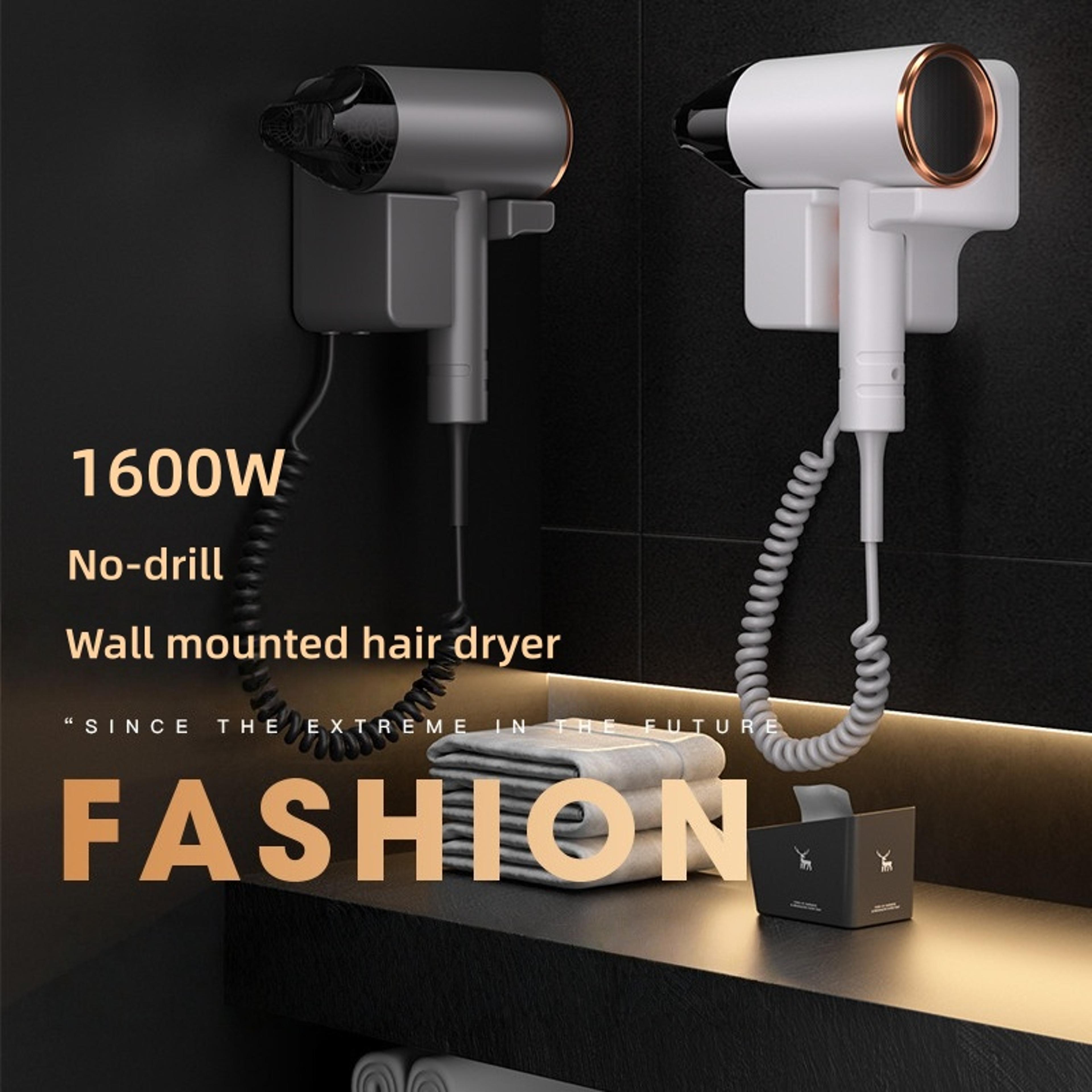 wall mounted hotel hair dryer fast drying bathroom hair dryer