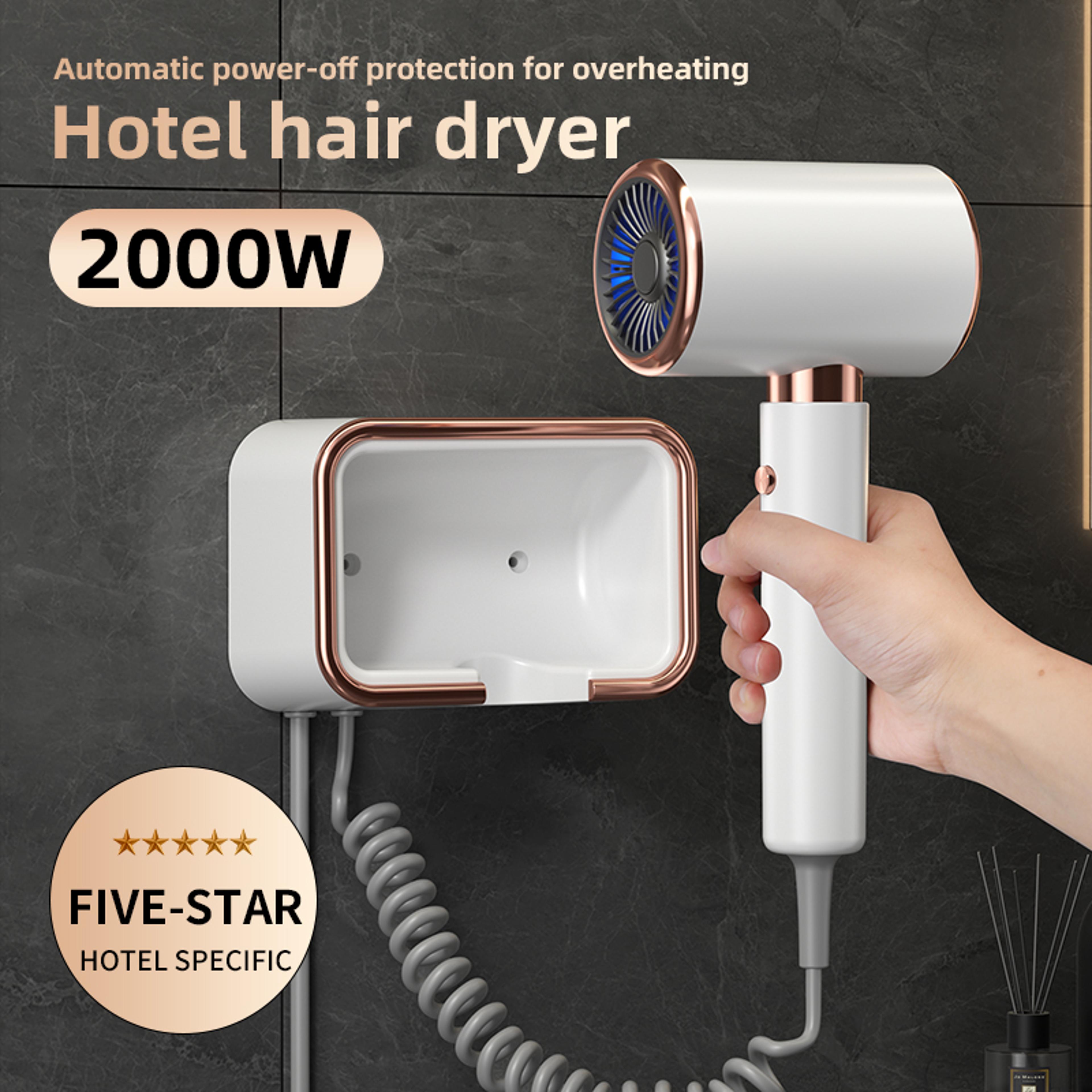 wall mounted hotel hair dryer with negative ion fast drying technology