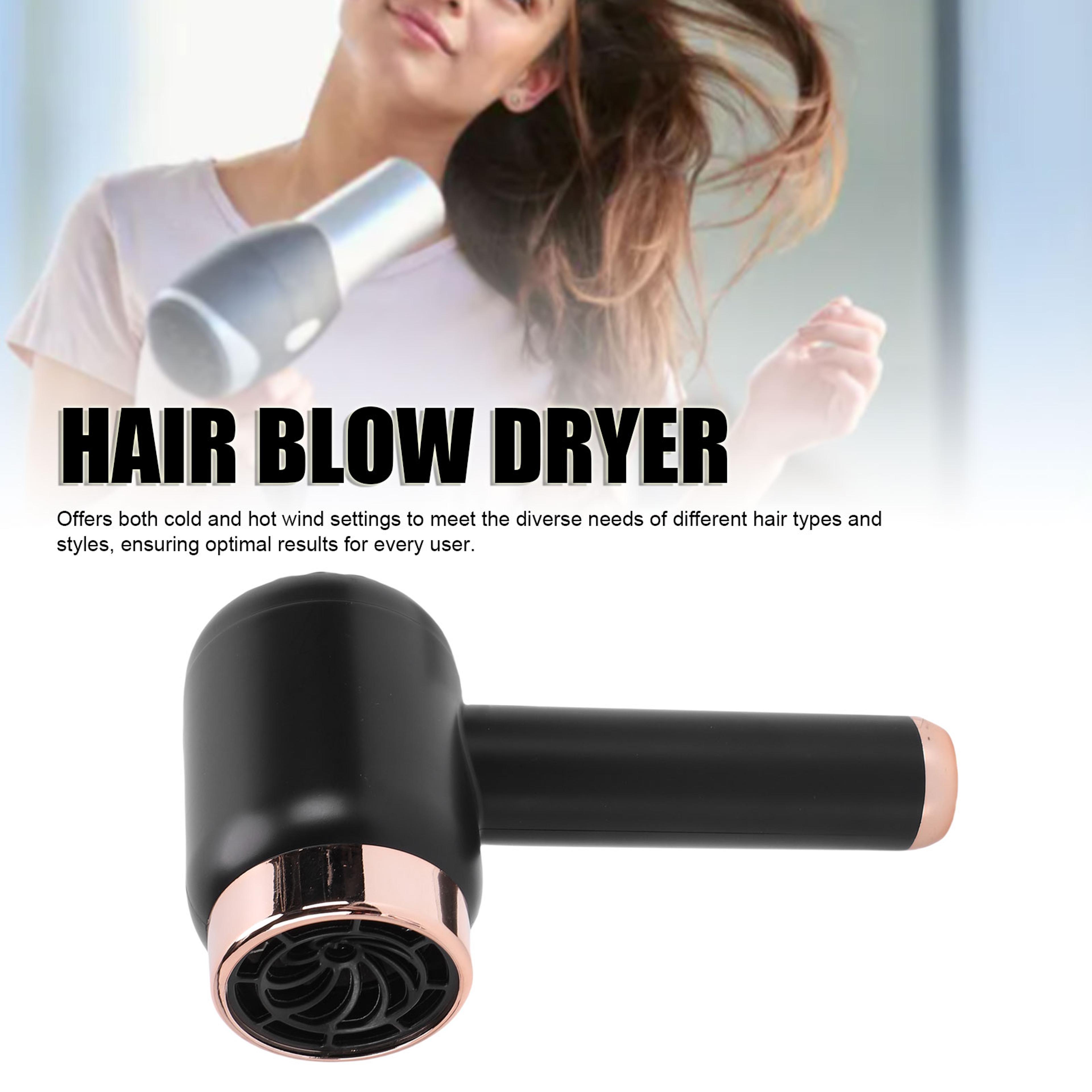 cordless ionic hair dryer usb rechargeable hot & cold air travel blow dryer
