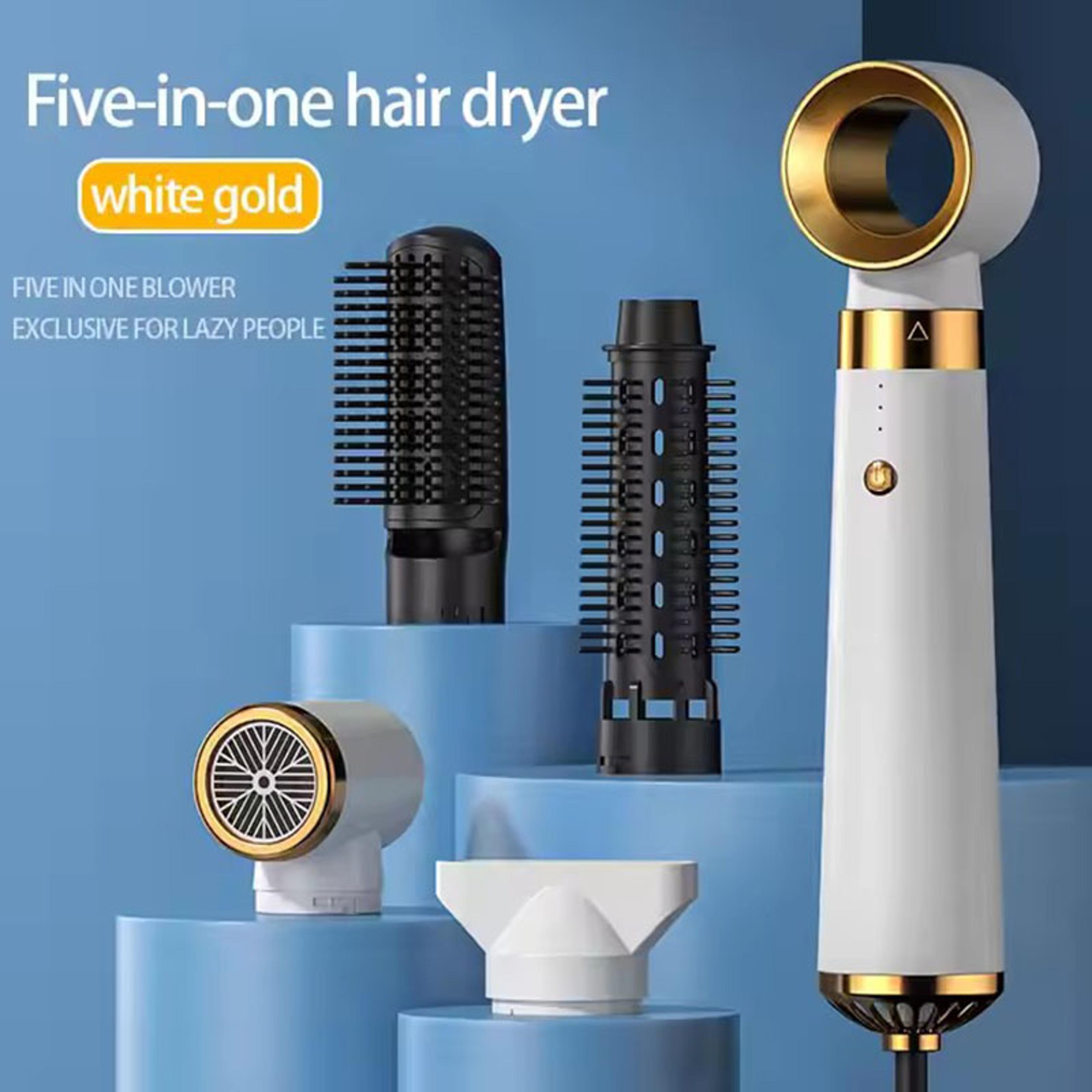 hair dryer & hot air styler with auto curler straightener brush & diffuser
