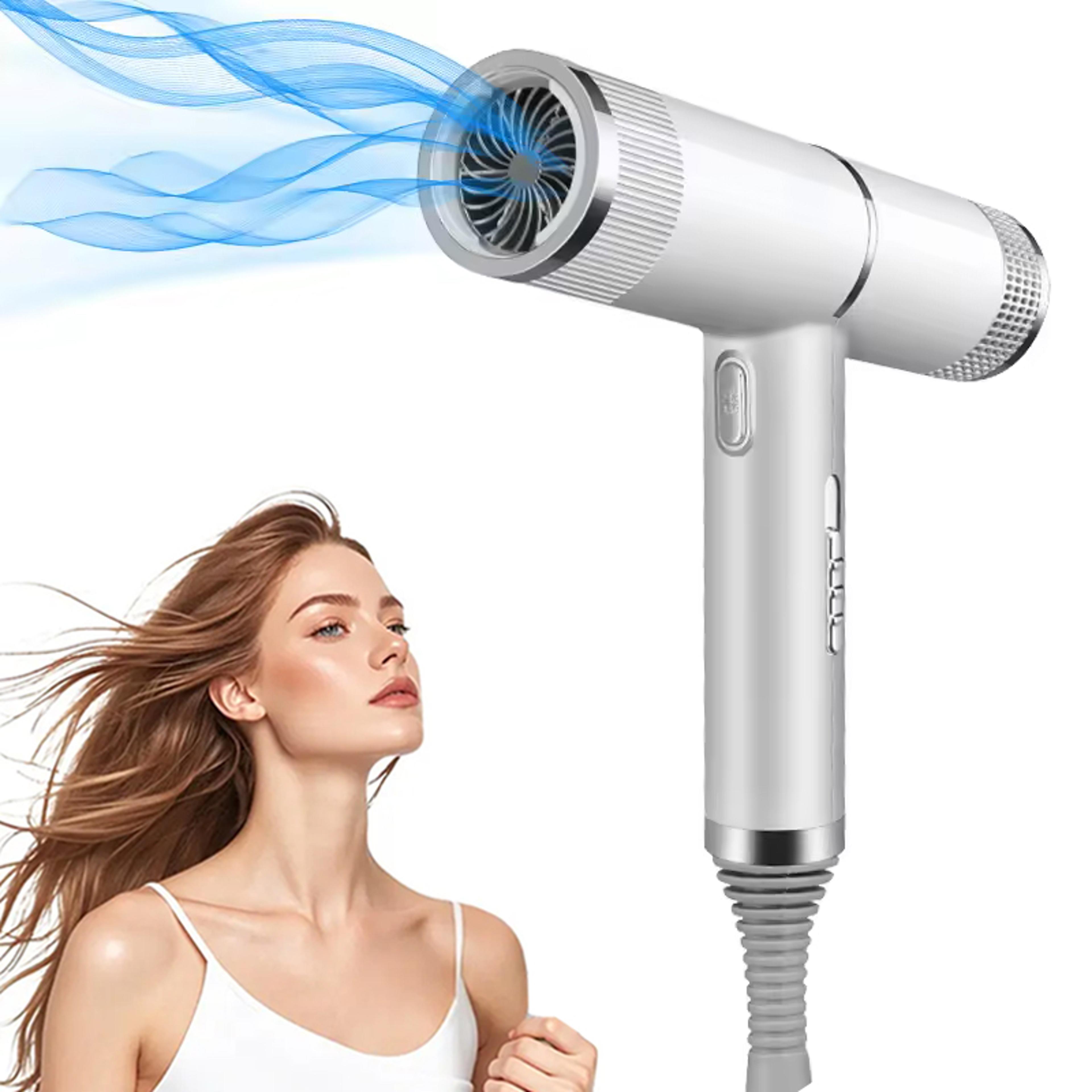 professional ionic hair dryer with hot & cold air low noise fast drying salon blow dryer