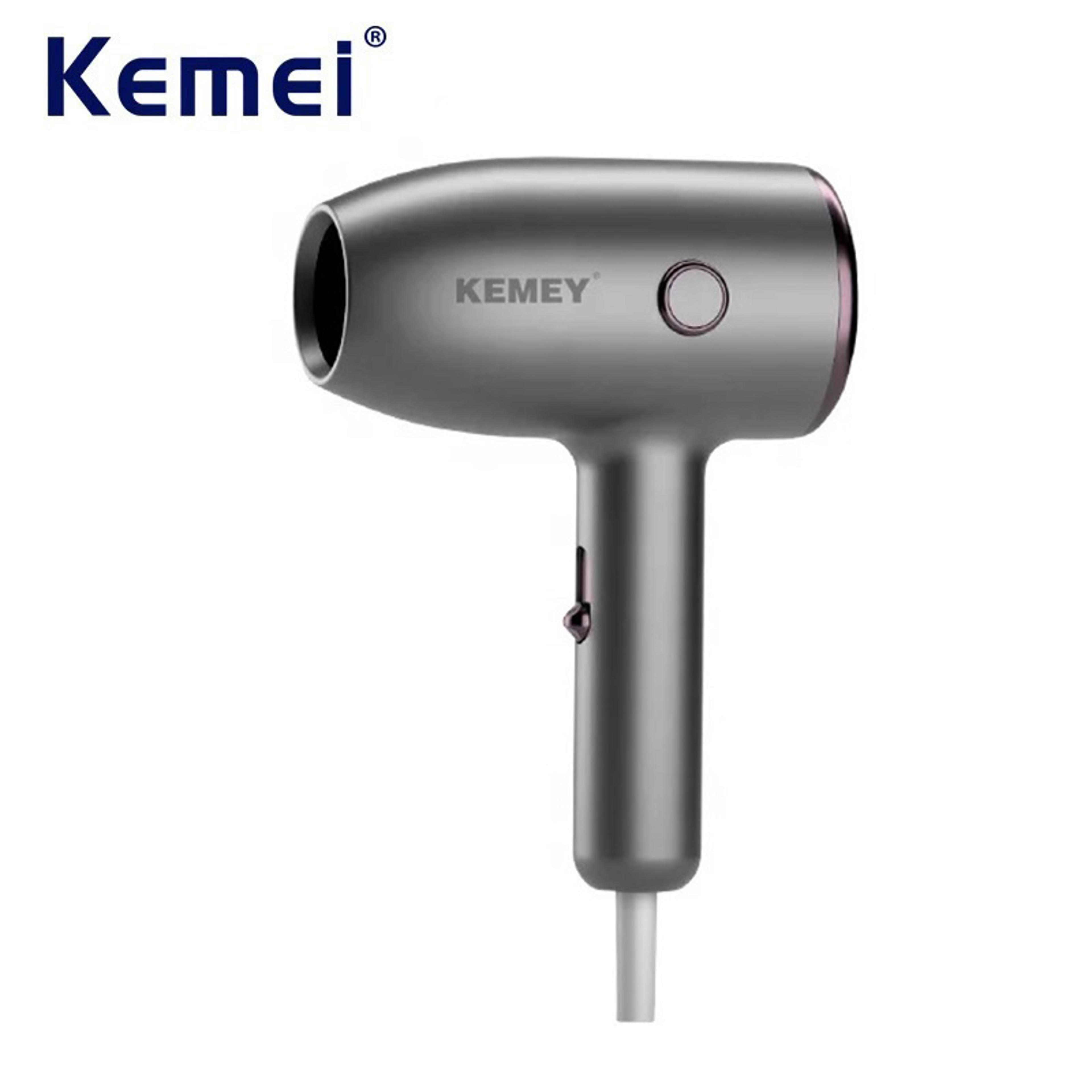 kemei travel hair dryer compact lightweight fast drying blow dryer for home & travel