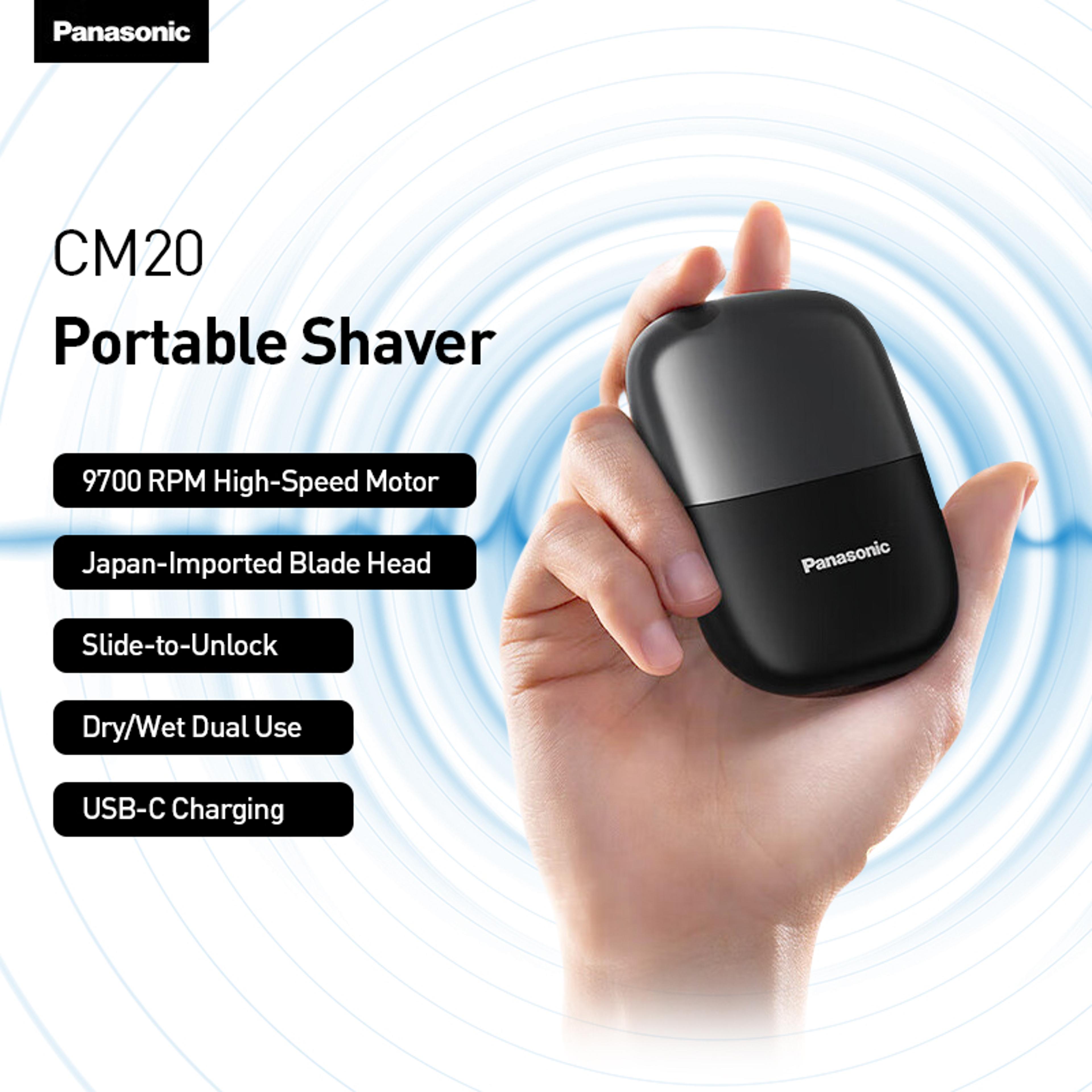portable electric shaver usb rechargeable wet & dry travel razor