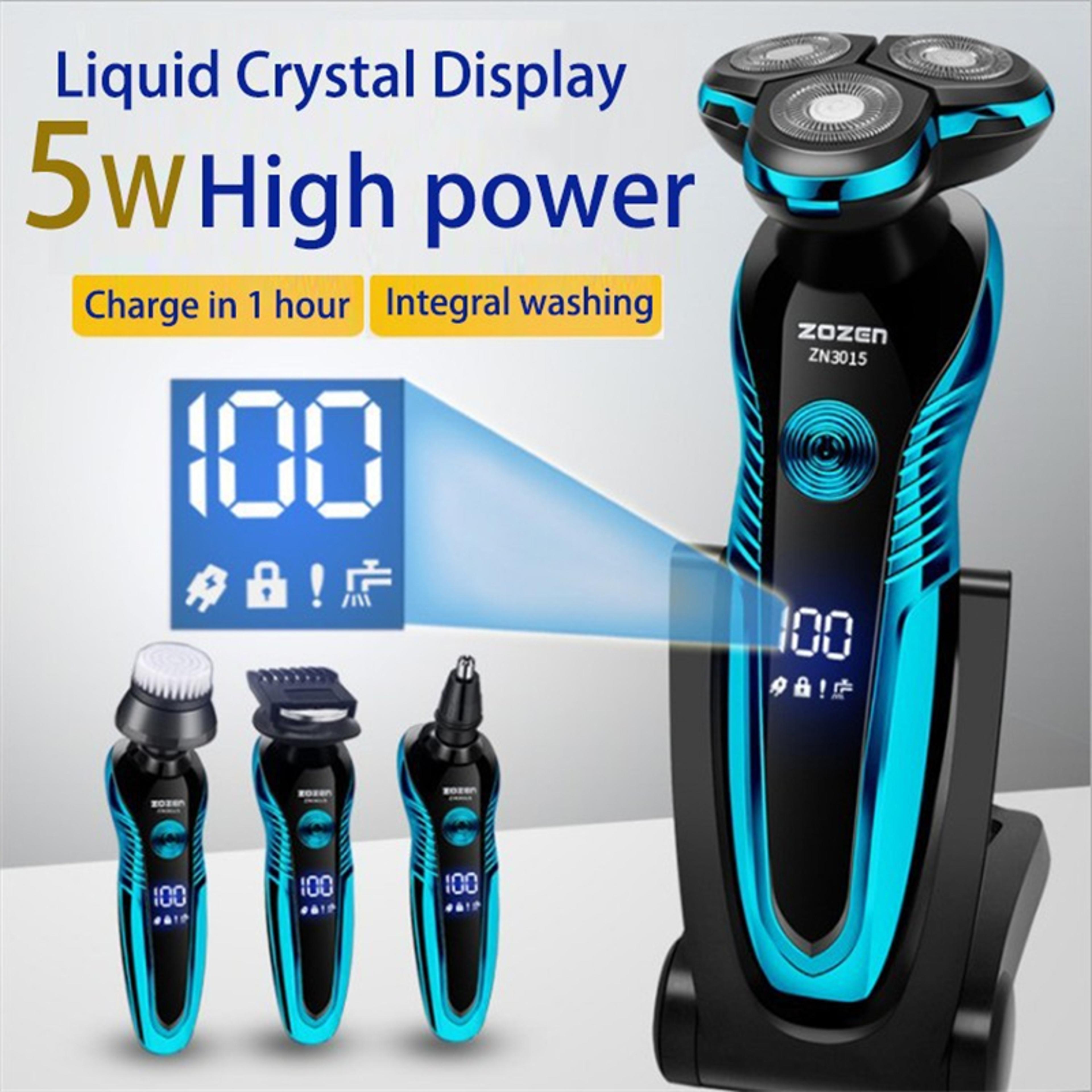 electric shaver rechargeable wet dry beard & body hair trimmer for men