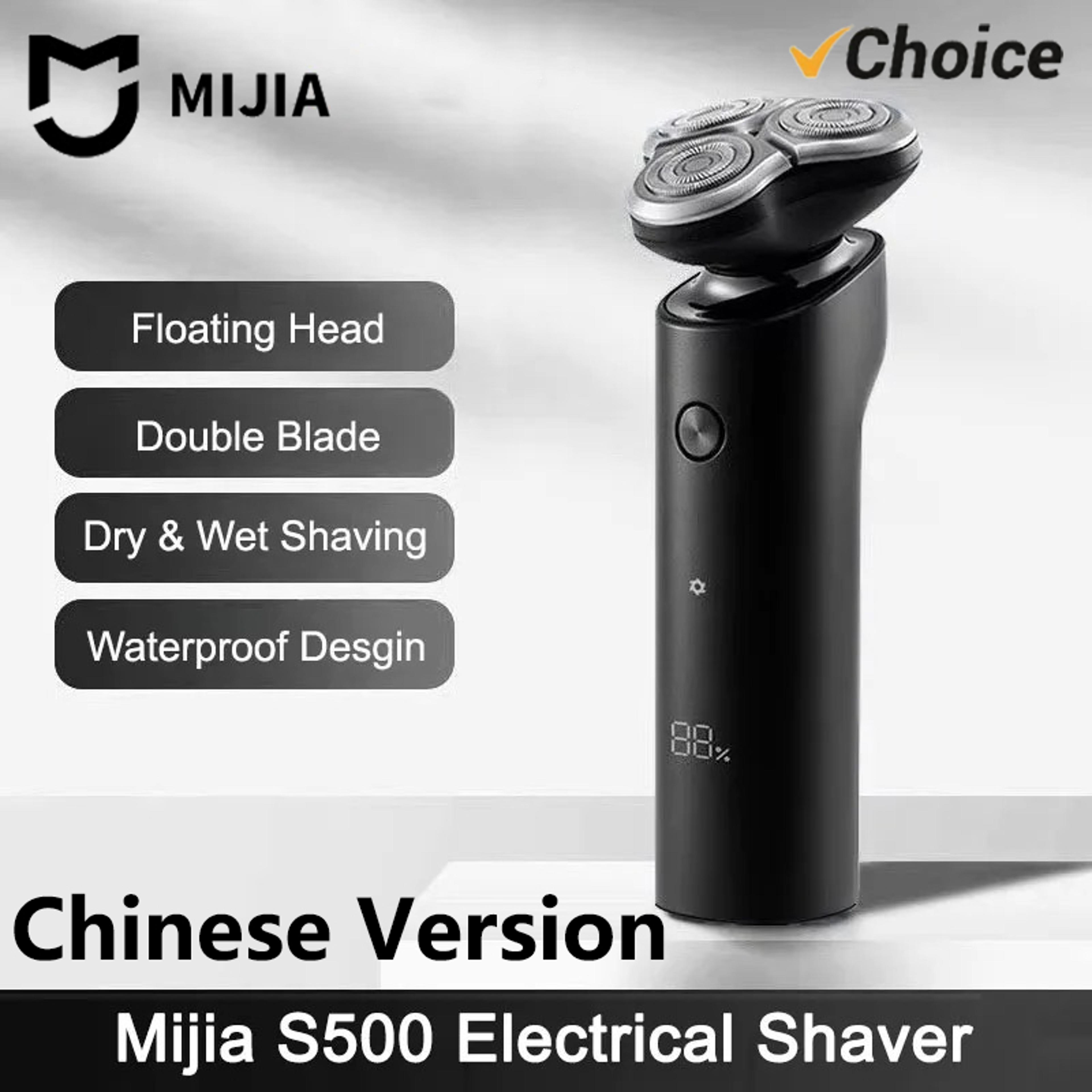 electric shaver for men wet dry razor with led display & floating blade system