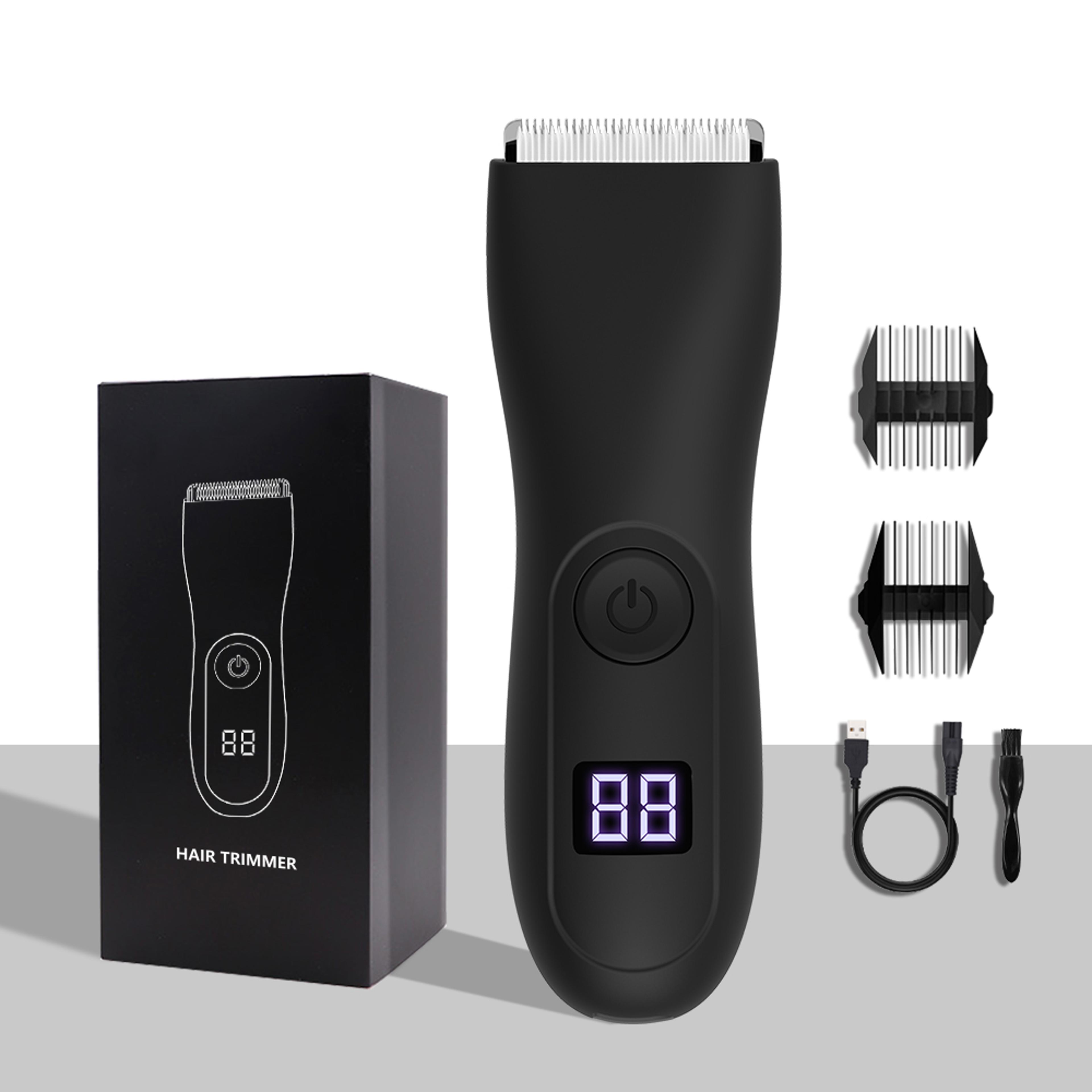 safetrim body hair trimmer for men waterproof groin trimmer rechargeable full body groomer