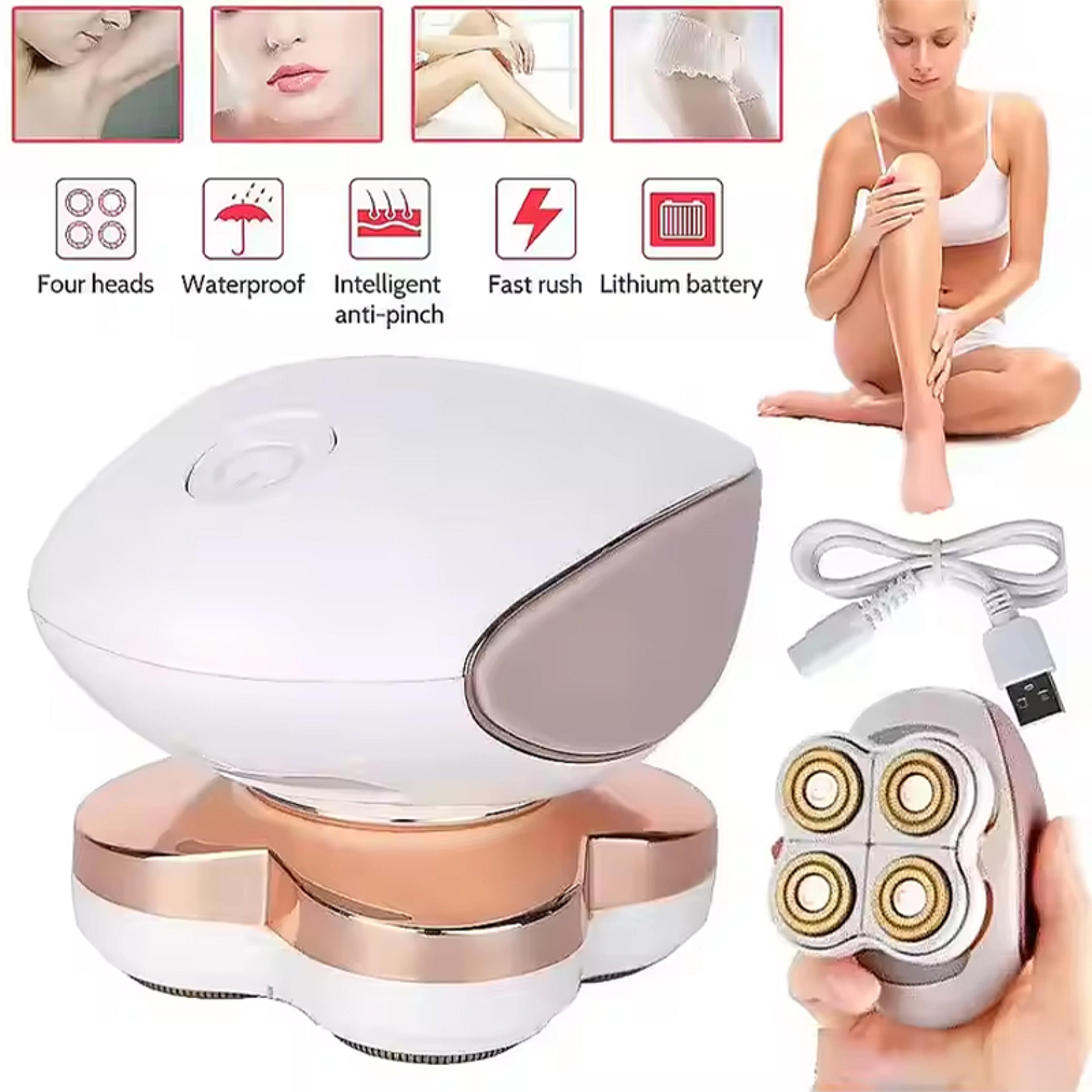 smoothglide women electric shaver usb rechargeable head portable body hair remover